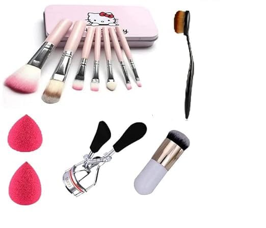ShopClub Professional Makeup Brush Set - 12 Piece Vegan & Cruelty-Free Cosmetic Brushes for Foundation, Blending, Contouring - Perfect for Everyday Makeup & Professional Use