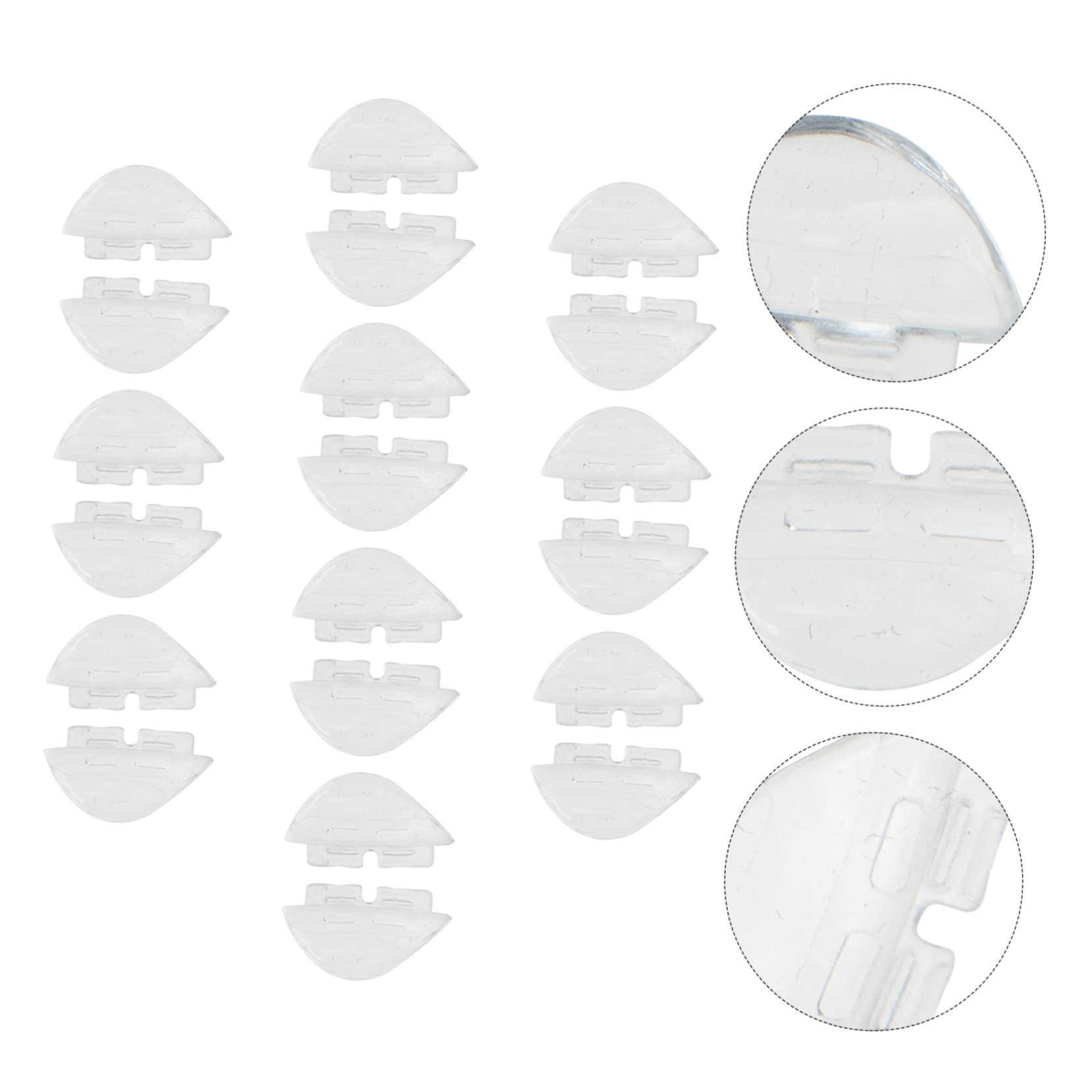 10 Pairs Silicone Nose Pads for Glasses - Soft Replacement Nose Pads Set with Repair Tools - Universal Fit for Eyeglasses & Sunglasses - Perfect for Comfort, Adjustments & DIY Glasses Repair at Home or Office
