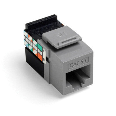 GigaMax Cat5e QuickPort Ethernet Connector - 5G108 RJ45 Network Jack for High-Speed Internet & Home Office Networking - Ideal for Office, Gaming & Smart Home Installations