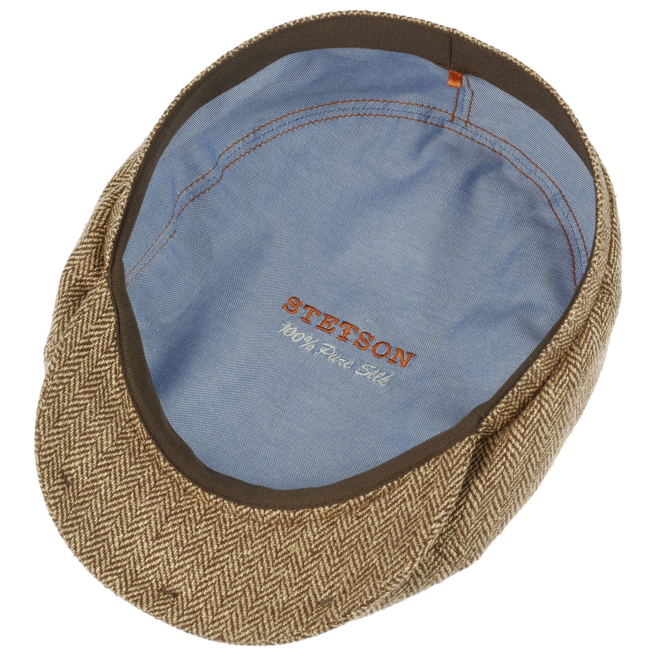 Stetson Milner Men's Silk Flat Cap - Classic Vintage Driving Hat for Golf, Outdoor & Casual Wear