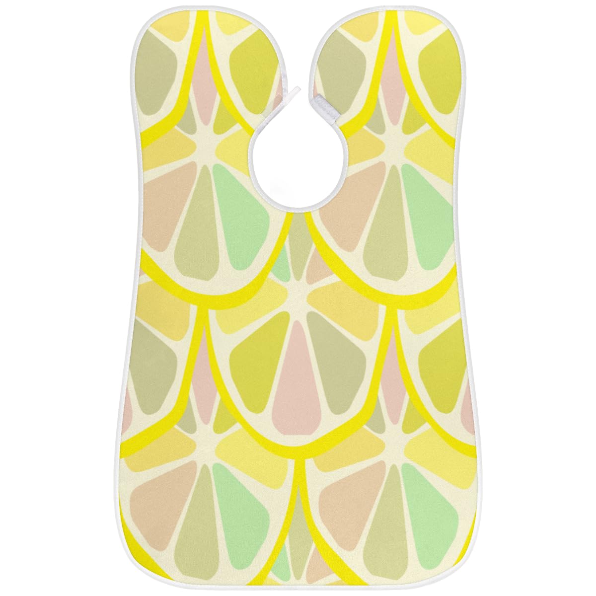 Funny Lemon Print Beard Bib for Men - Non-Stick Shaving Apron with Suction Cups, Hair Catcher Cape for Grooming - Perfect Gift for Husband & Dad (Birthday, Father's Day) - Ideal for Home Barbering & DIY Trims