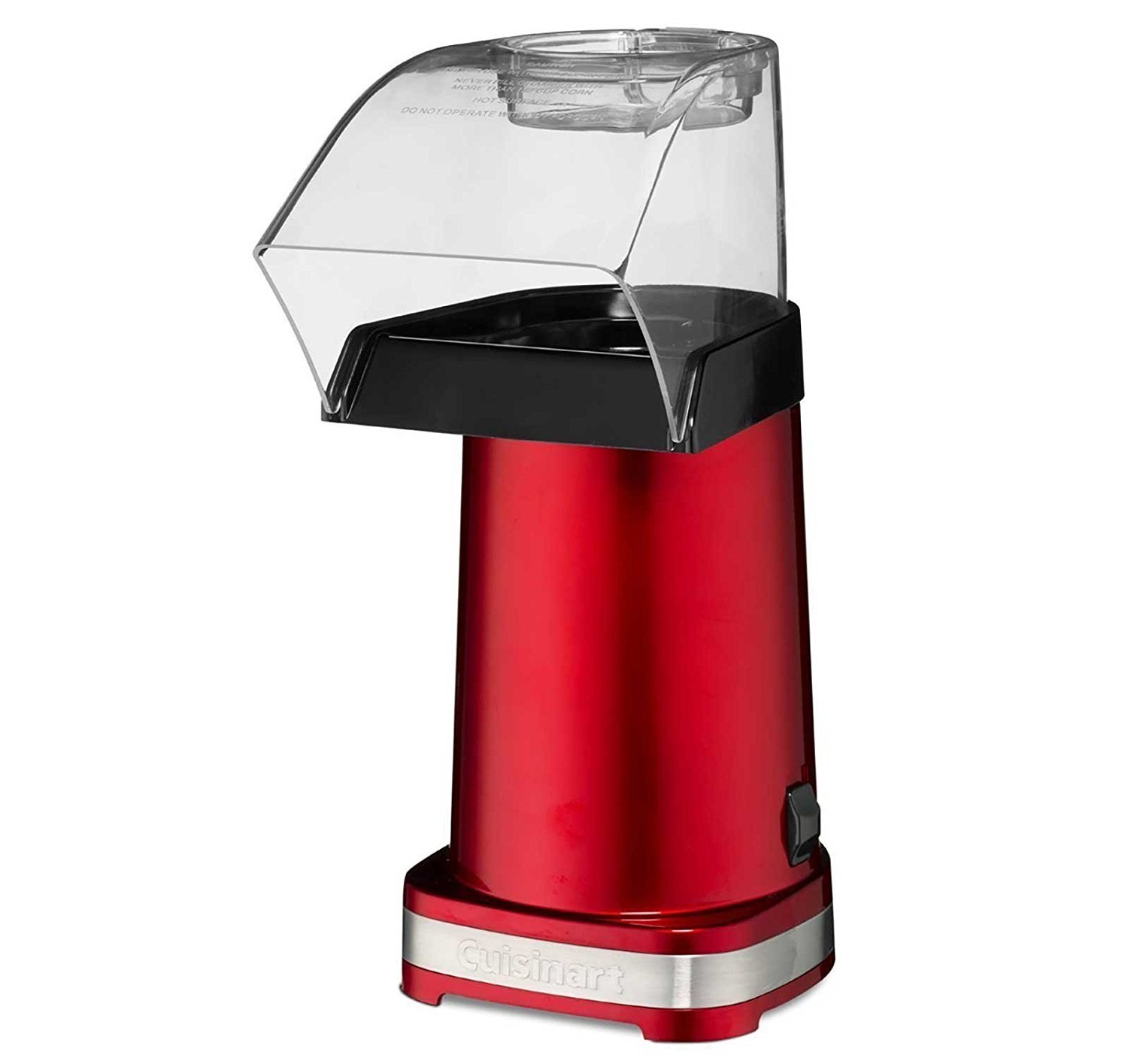 Cuisinart EasyPop Hot Air Popcorn Maker - Red, Healthy Snack Maker for Home, Theater & Parties - Fast, Oil-Free Popcorn Machine with Measuring Cup