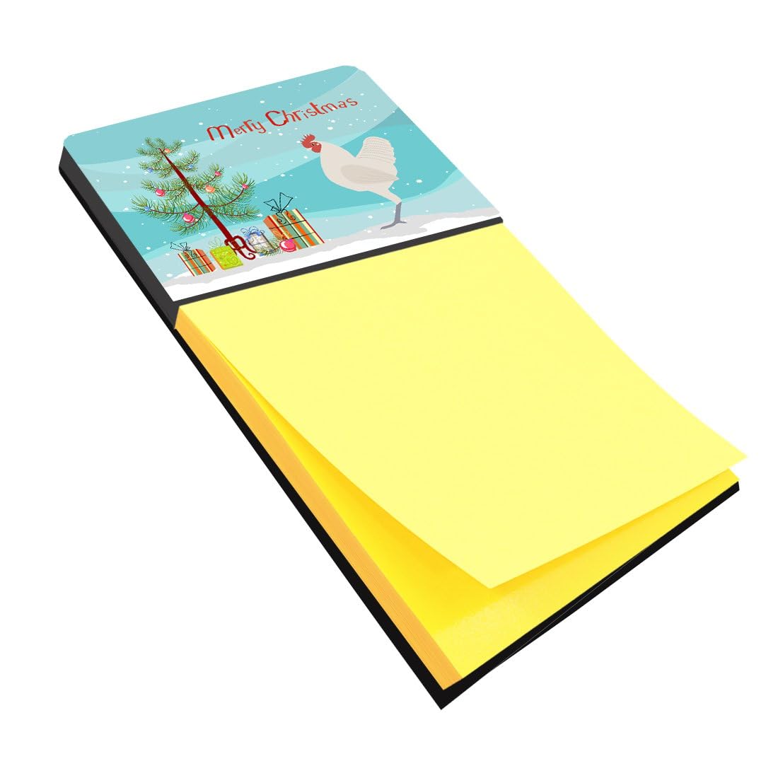 Caroline's Treasures German Langshan Chicken Christmas Sticky Note Holder - Colorful Holiday Office Desk Organizer (BB9204SN) | Perfect for Christmas Decor, Office Supplies & Gift Ideas