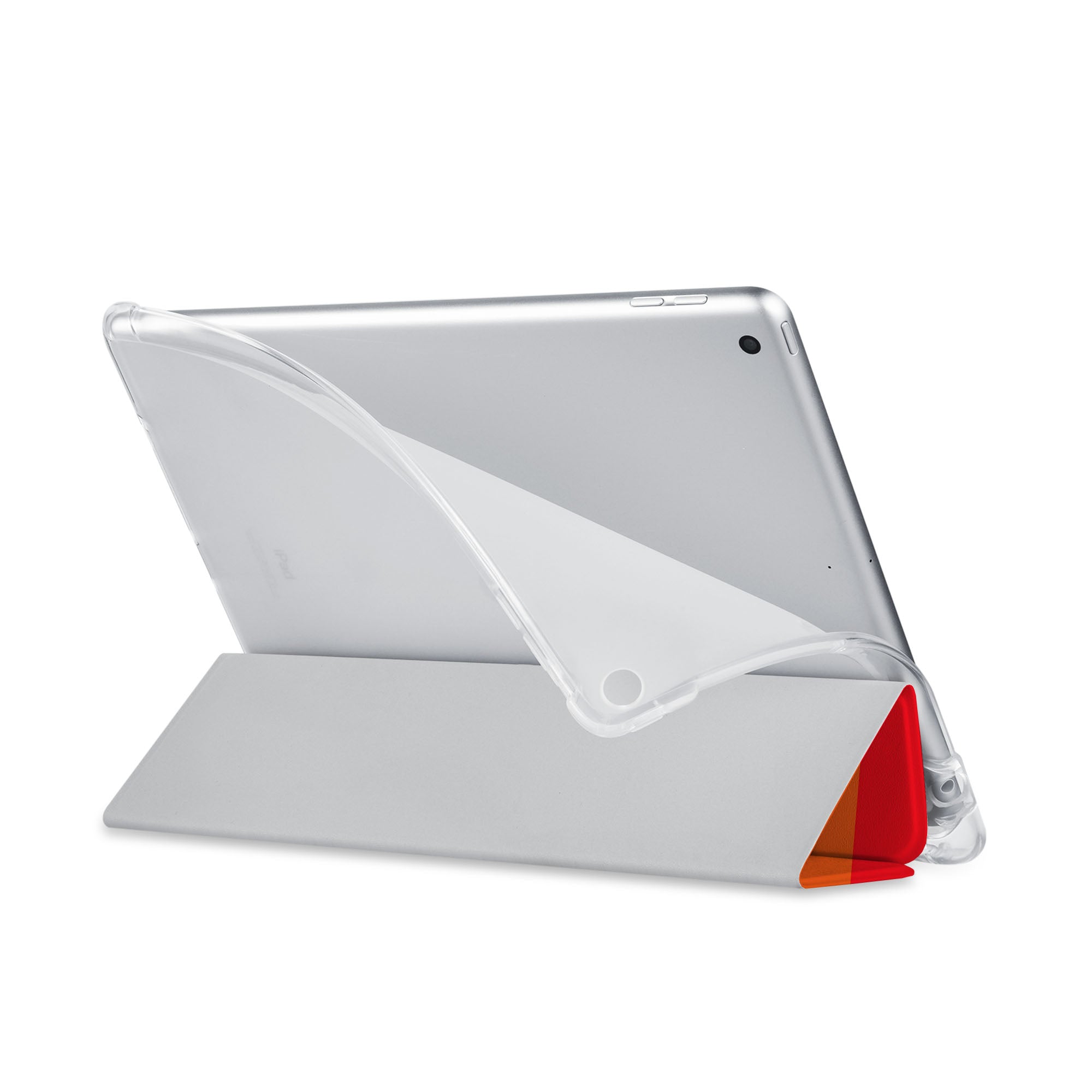Premium iPad See-Through Case with Rainbow Design - Slim Protective Cover for iPad Air/Pro/Mini - Perfect for School, Work & Travel