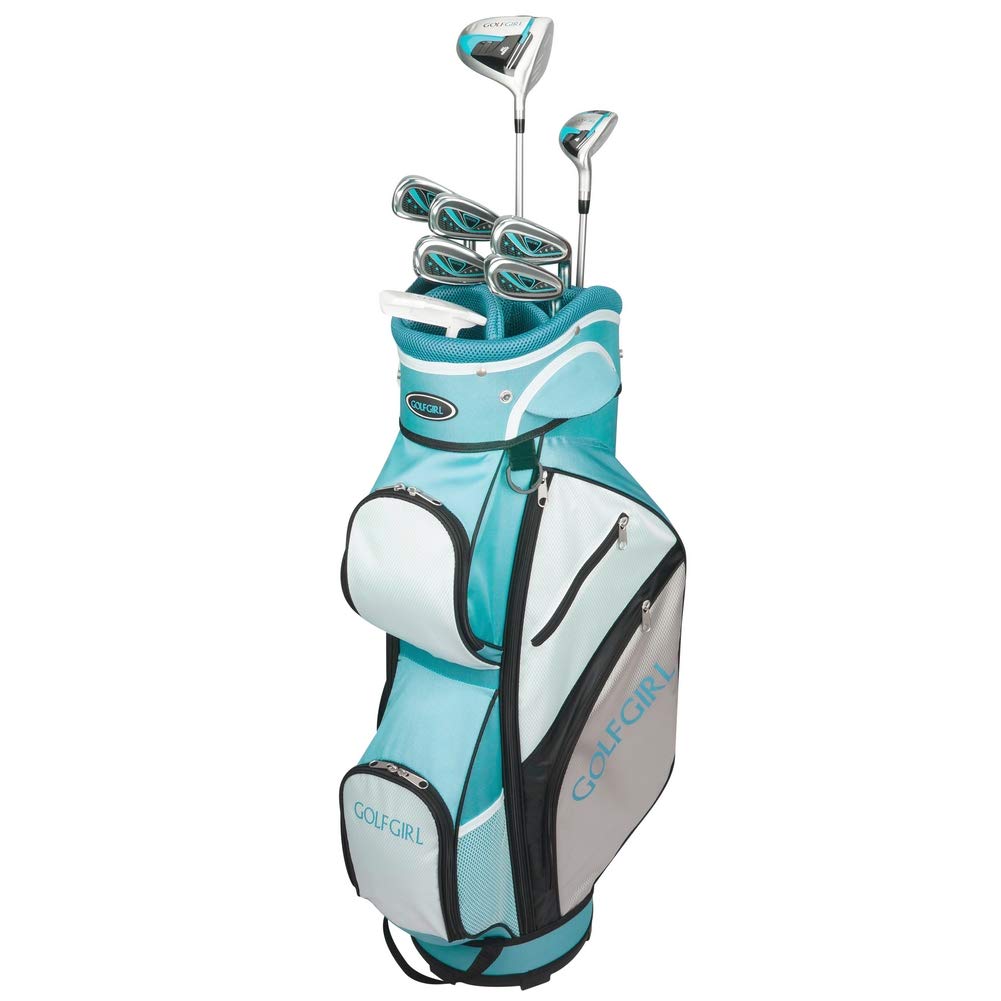 GolfGirl FWS3 Ladies Complete Golf Clubs Set with Cart Bag - All Graphite Shafts, Right Handed for Women - Perfect for Beginners & Casual Golfers on the Course