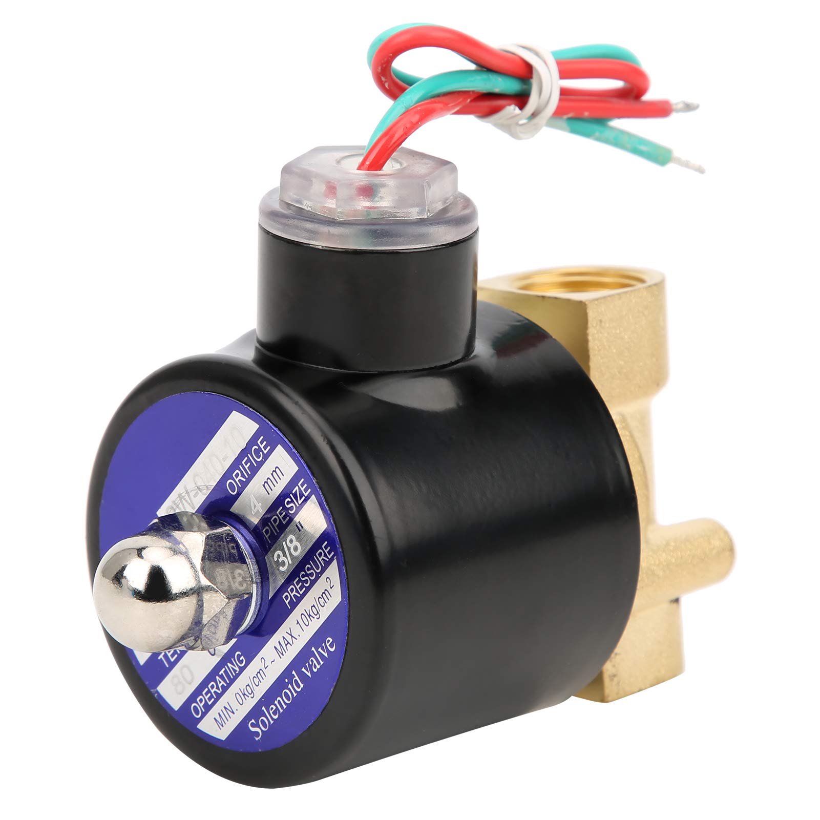 High Temperature Brass Solenoid Valve - Direct Acting for Water, Oil, Air (AC24V) - Ideal for HVAC, Industrial Automation & Fluid Control Systems