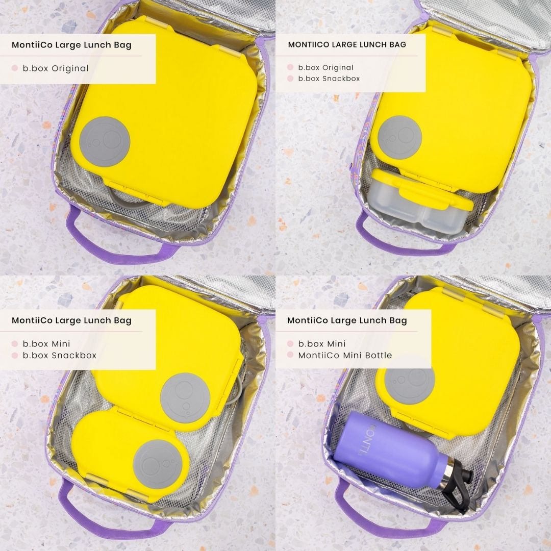 MontiiCo Large Insulated Lunch Bag for Work, School & Picnics - Leakproof Cooler Tote with Adjustable Strap - Keep Food Fresh for Hours - Perfect for Office, College & Outdoor Activities