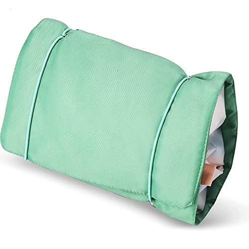 ThriftKart 4-in-1 Foldable Hanging Travel Toiletry Bag | Waterproof Cosmetic Organizer for Women | Perfect for Vacation, Camping & Gym (Green)