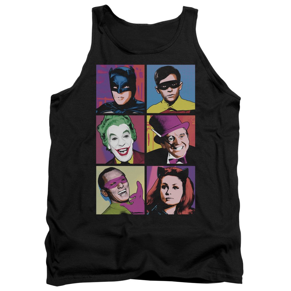 Batman Classic TV Pop Cast Unisex Adult Tank Top for Men & Women - Casual Wear, Cosplay & Superhero Fan Apparel