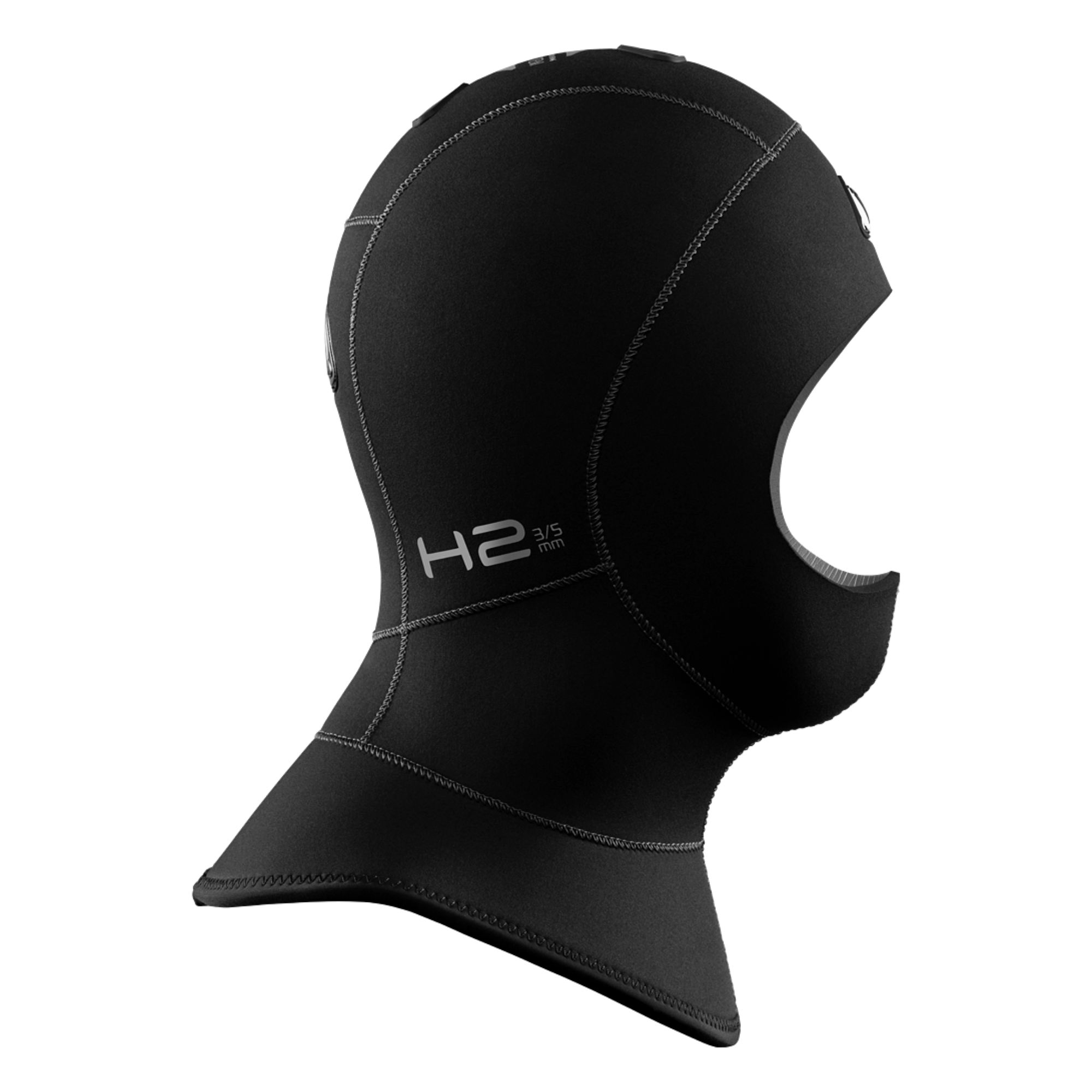 3/5mm Waterproof H2 Bibbed Hood - Thermal Scuba Diving & Surfing Gear for Cold Water Sports