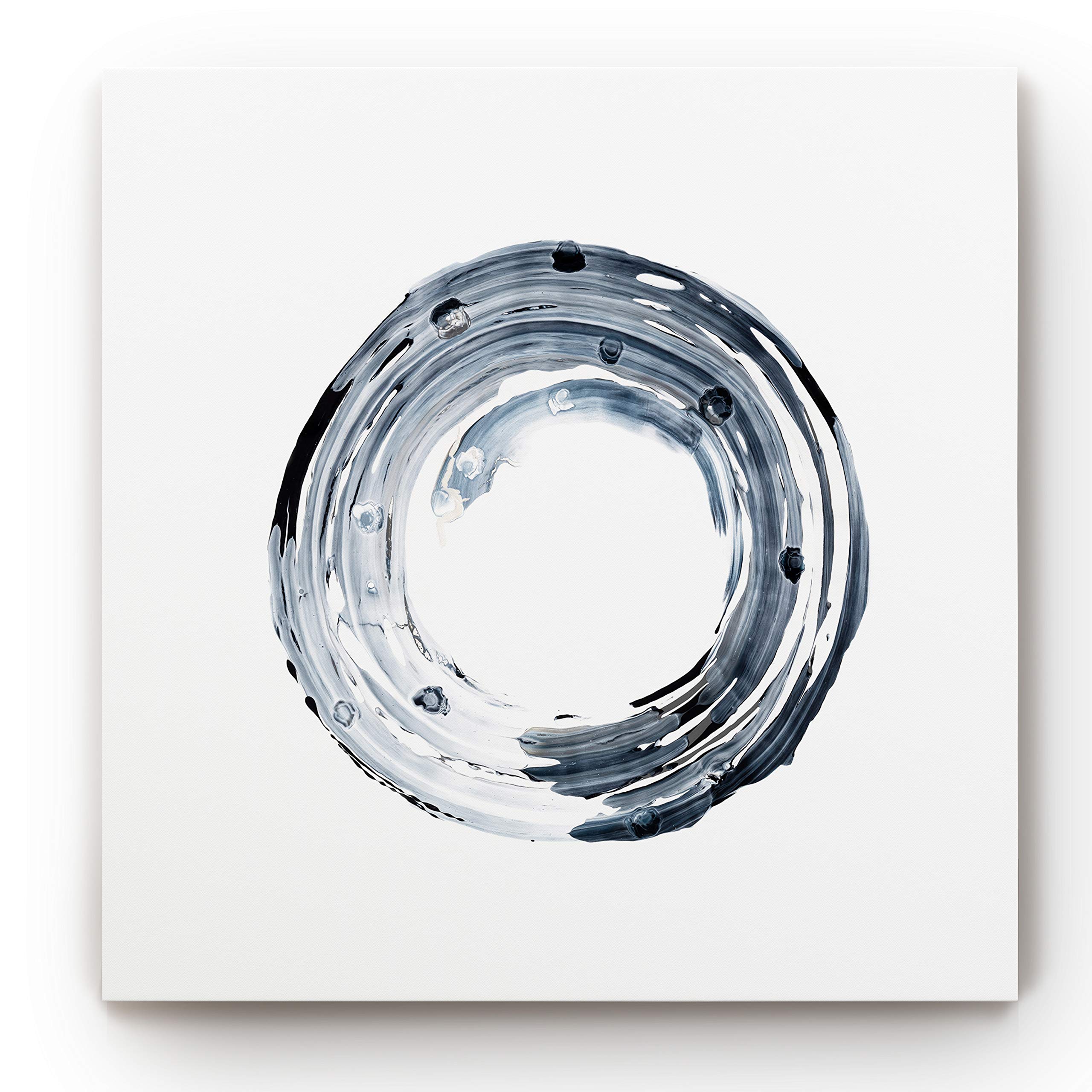 Encircle I' Gallery Wrapped Canvas Abstract Wall Art - Modern Home Decor for Living Room, Bedroom & Office - Ready to Hang Large Contemporary Painting