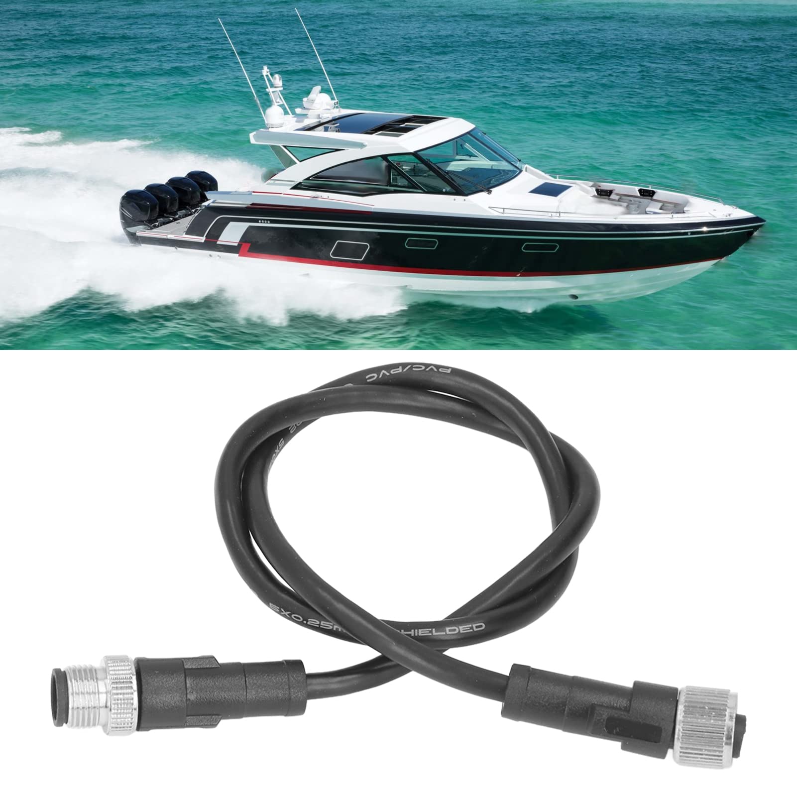 NMEA 2000 Marine Cable for Lowrance Simrad - Boat Backbone Drop Cable (0.5m) - Perfect for Yacht Navigation Systems