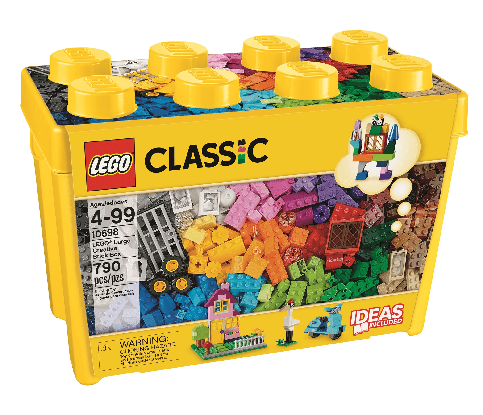 LEGO® Classic Large Creative Brick Box Building Set - 790 Pieces for Kids & Adults - Creative Play, STEM Learning, DIY Projects - Perfect for Birthday Gifts & Family Bonding Activities