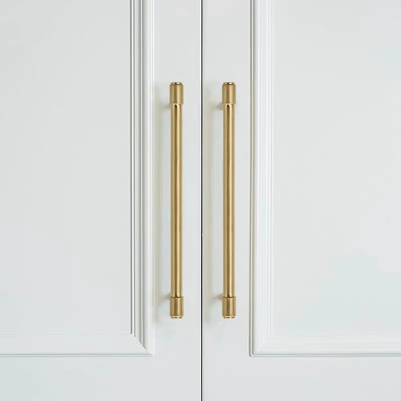 2 Pack 12 Inch Champagne Bronze Cabinet Pulls - Gold Drawer Handles for Kitchen Cabinets & Cupboards - Elegant Champagne Brass Hardware for Drawers, Wardrobes & Furniture (Perfect for Modern Kitchen & Bathroom Renovations)