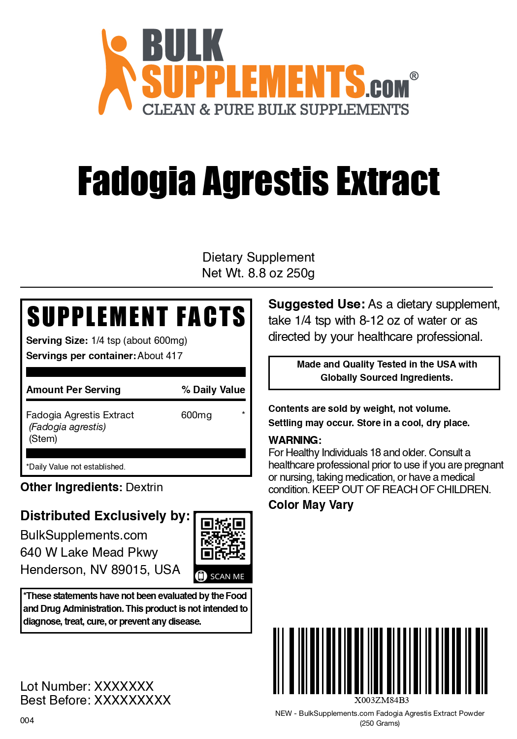 Premium Fadogia Agrestis Extract Powder 500mg - Natural Testosterone Booster Supplement for Men - Supports Energy, Stamina & Muscle Growth - Gym, Workout & Fitness Performance Enhancer