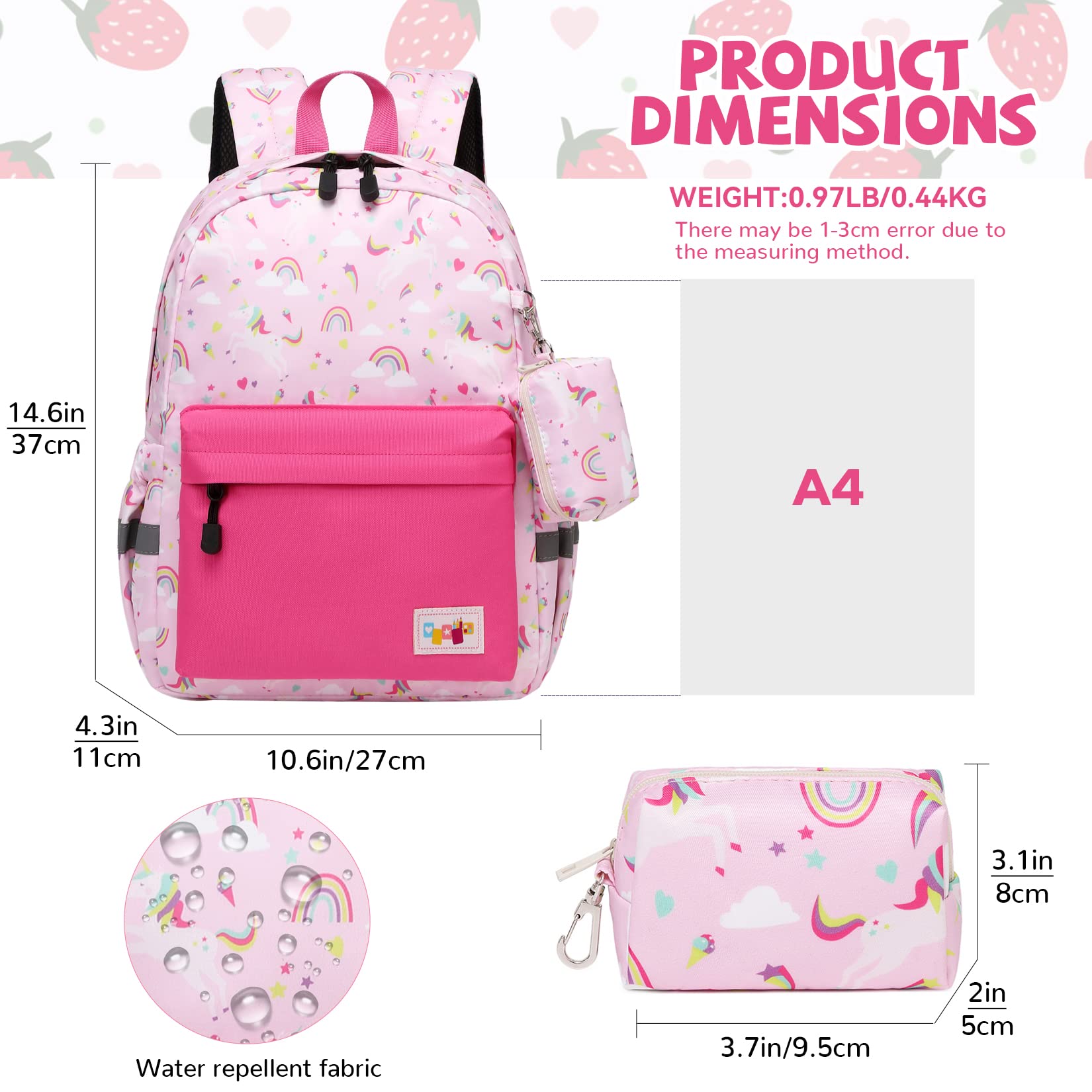 MyGreen Toddler Backpack for Boys & Girls - Adjustable Chest Strap & Comfortable Design - Perfect for Preschool, Daycare, Travel & Outdoor Adventures