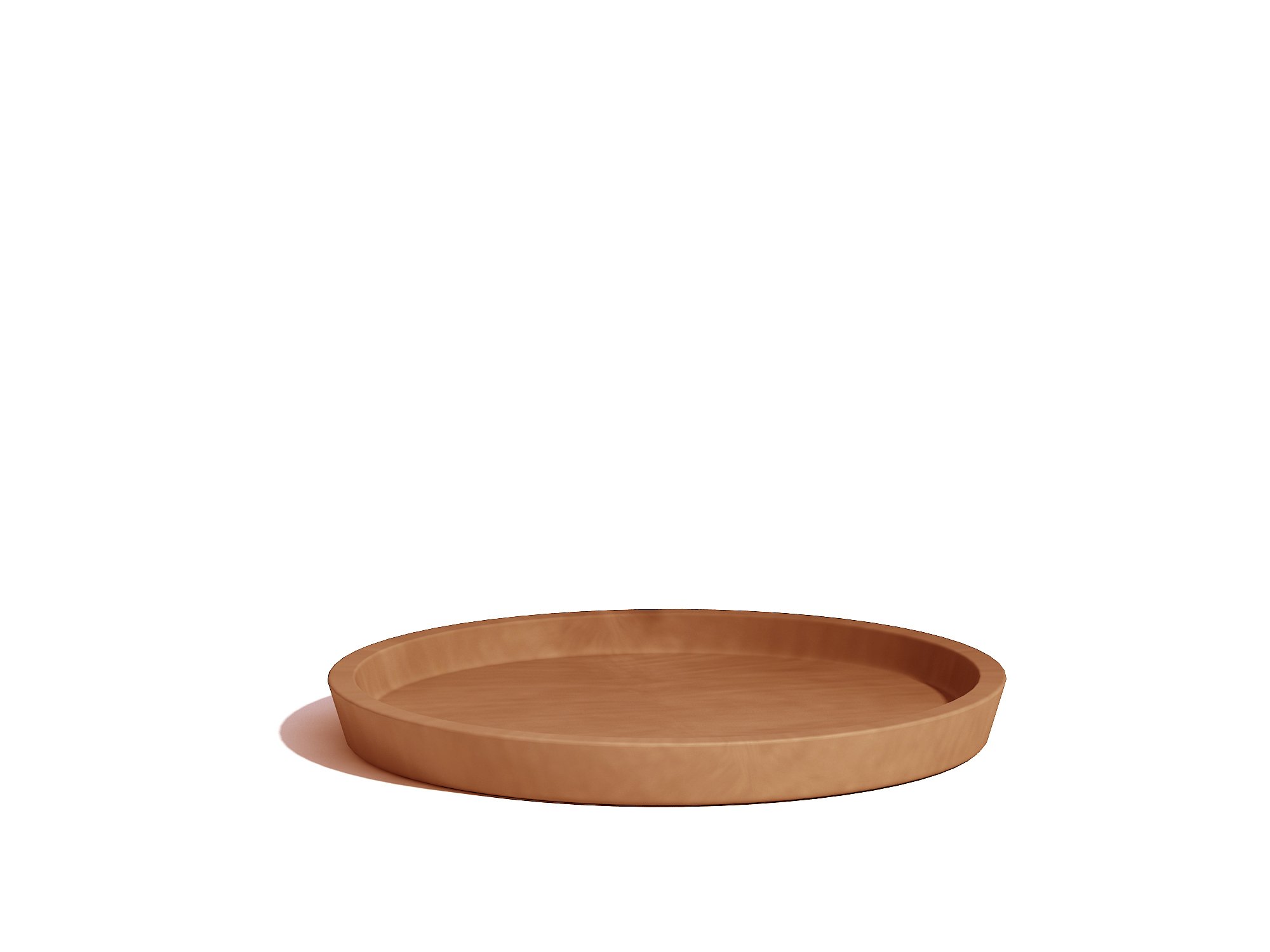 Eco-Friendly Round Recycled Plastic Planter with Saucer - Modern Indoor Outdoor Flower Pot - 11.4 Inch Diameter, 1.2 Inch Height - Terracotta Finish - Perfect for Home Garden, Patio, Balcony & Office Decor