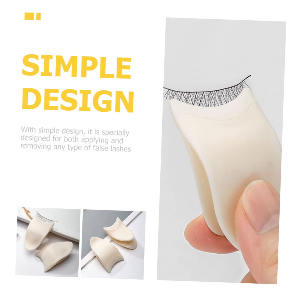 Beavorty 5-Piece Premium False Eyelash Tweezers Set - Stainless Steel Lash Applicator & Clamp for Precise Application - Durable & Wear-Resistant for Women - Perfect for Salon, Home Use & Professional Makeup Artists