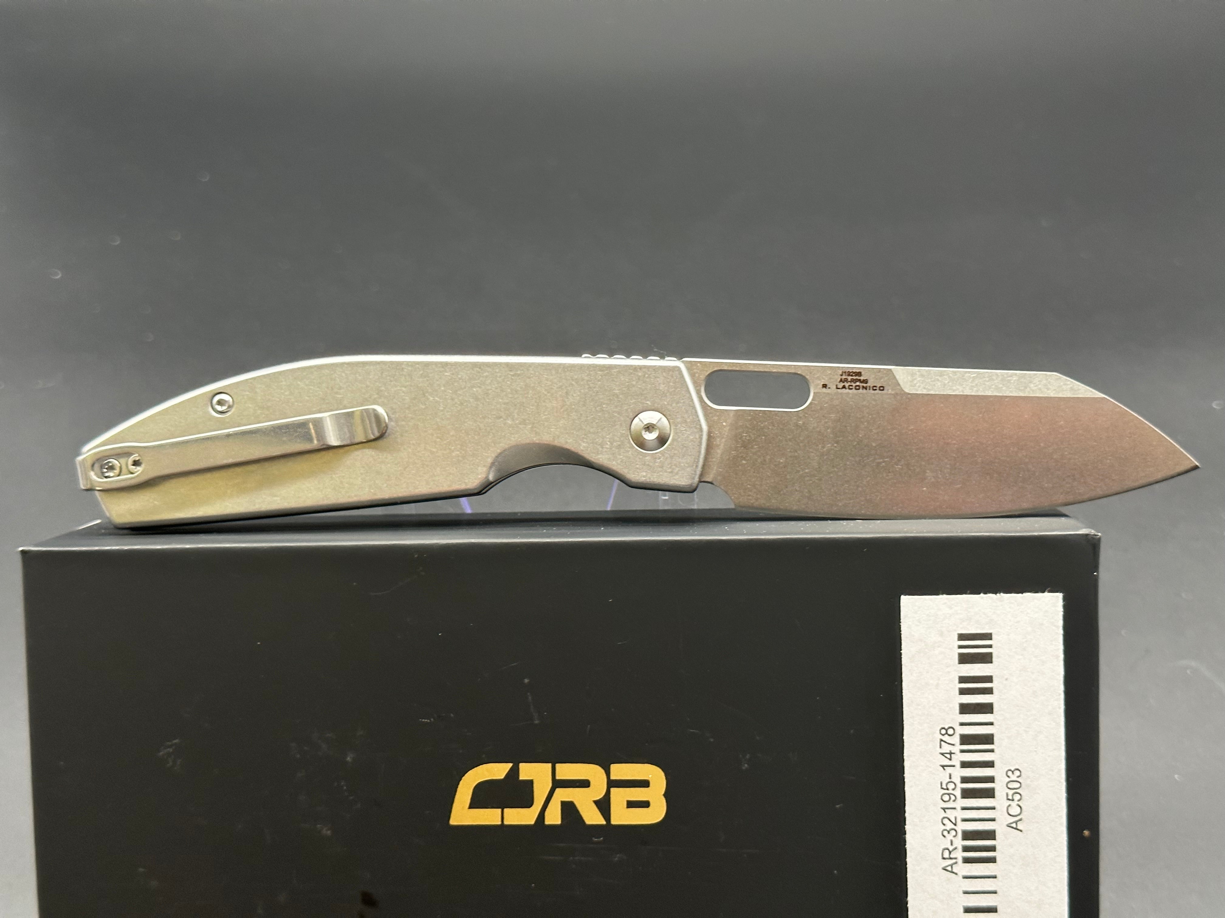 CJRB Ekko Button Lock Folding Knife J1929B - EDC Pocket Knife for Camping, Hiking & Outdoor Activities