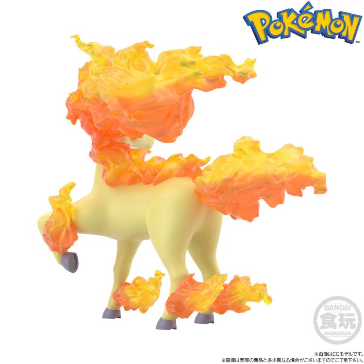 Bandai Pokemon Scale World Kanto Region Blaine, Rapidash & Magmar 3-Pack Action Figure Set - Collectible Trading Figures for Display, Gifts & Pokemon Battles