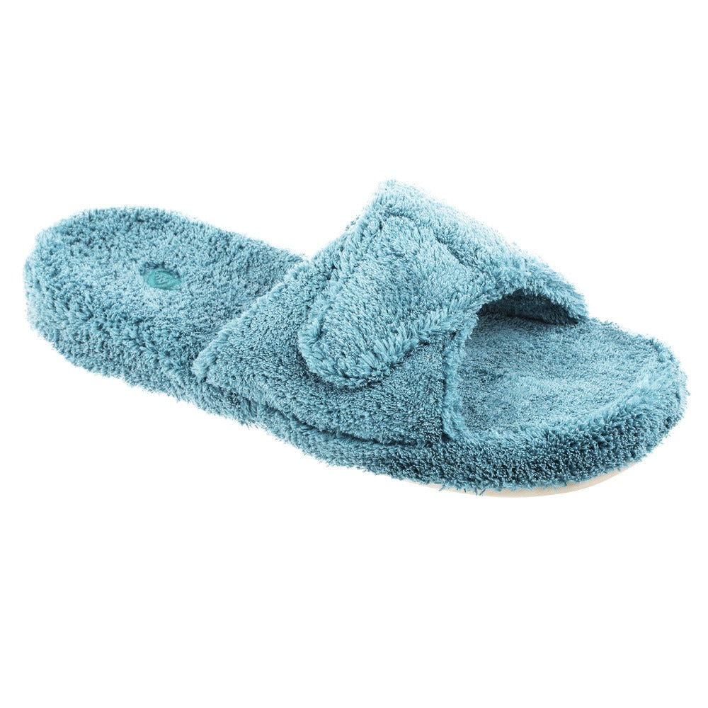 Women's Adjustable Spa Slide Slippers with Cloud Contour® Cushioning - Soft House Slippers for Relaxation, Lounging & Post-Spa Comfort