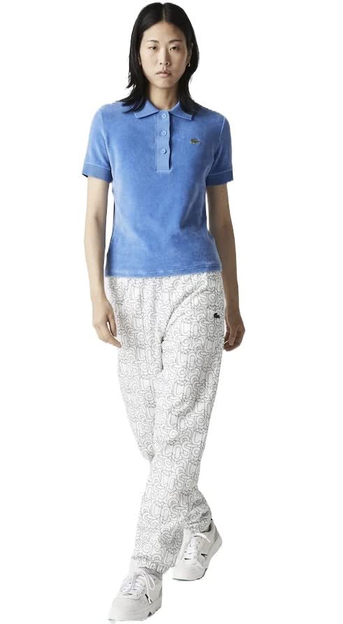Lacoste Women's Live Lightweight Printed Tracksuit Pants - Comfortable Casual Joggers for Lounge, Yoga & Running - Size 4 (36)