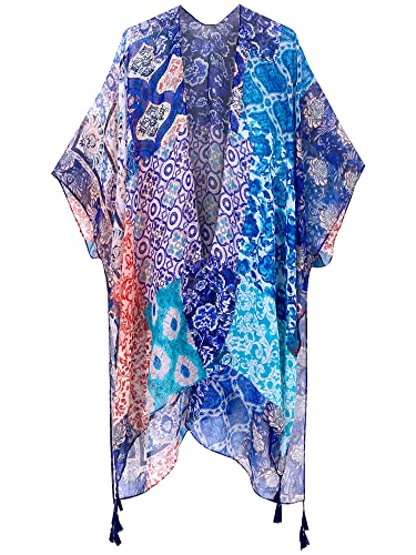 B Blue Floral