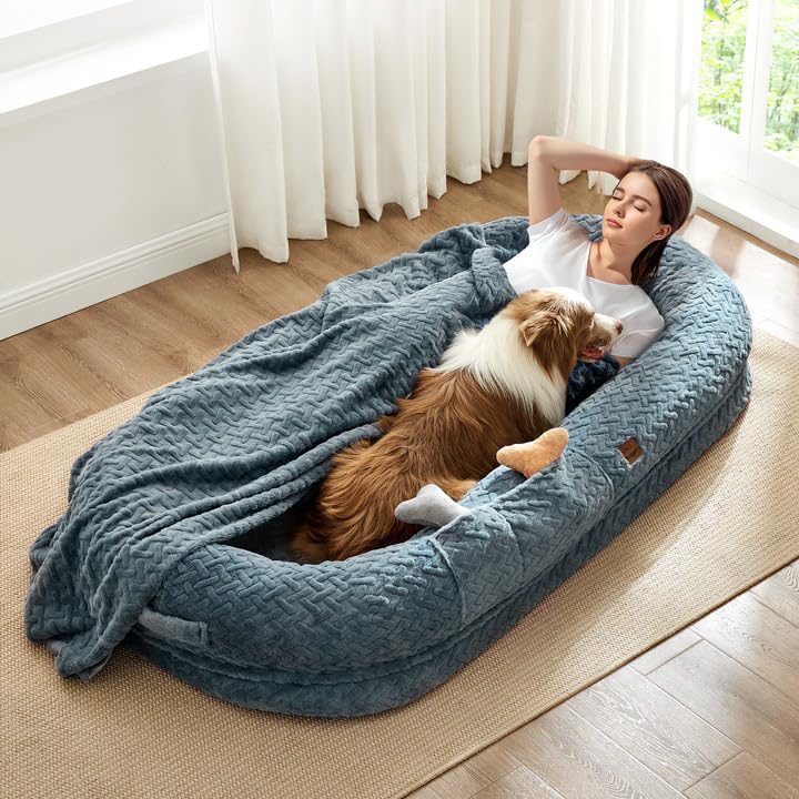 Premium Human Dog Bed for Adults - Extra Large 72