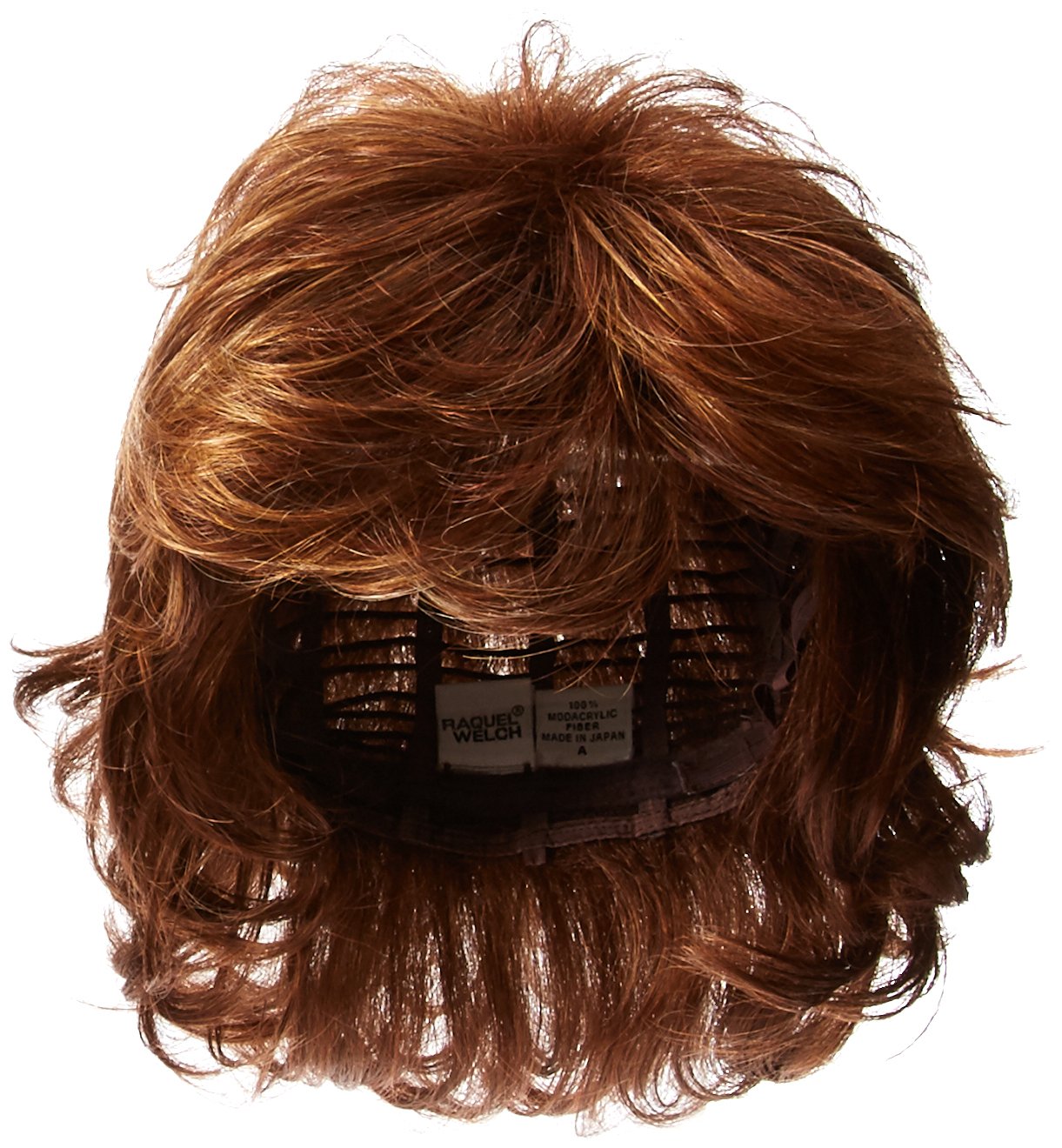 Raquel Welch Breeze Women's Short Textured Layers Feathered Bob Style Wig - R3025S Glazed Cinnamon by Hairuwear | Perfect for Cosplay, Daily Wear & Special Occasions