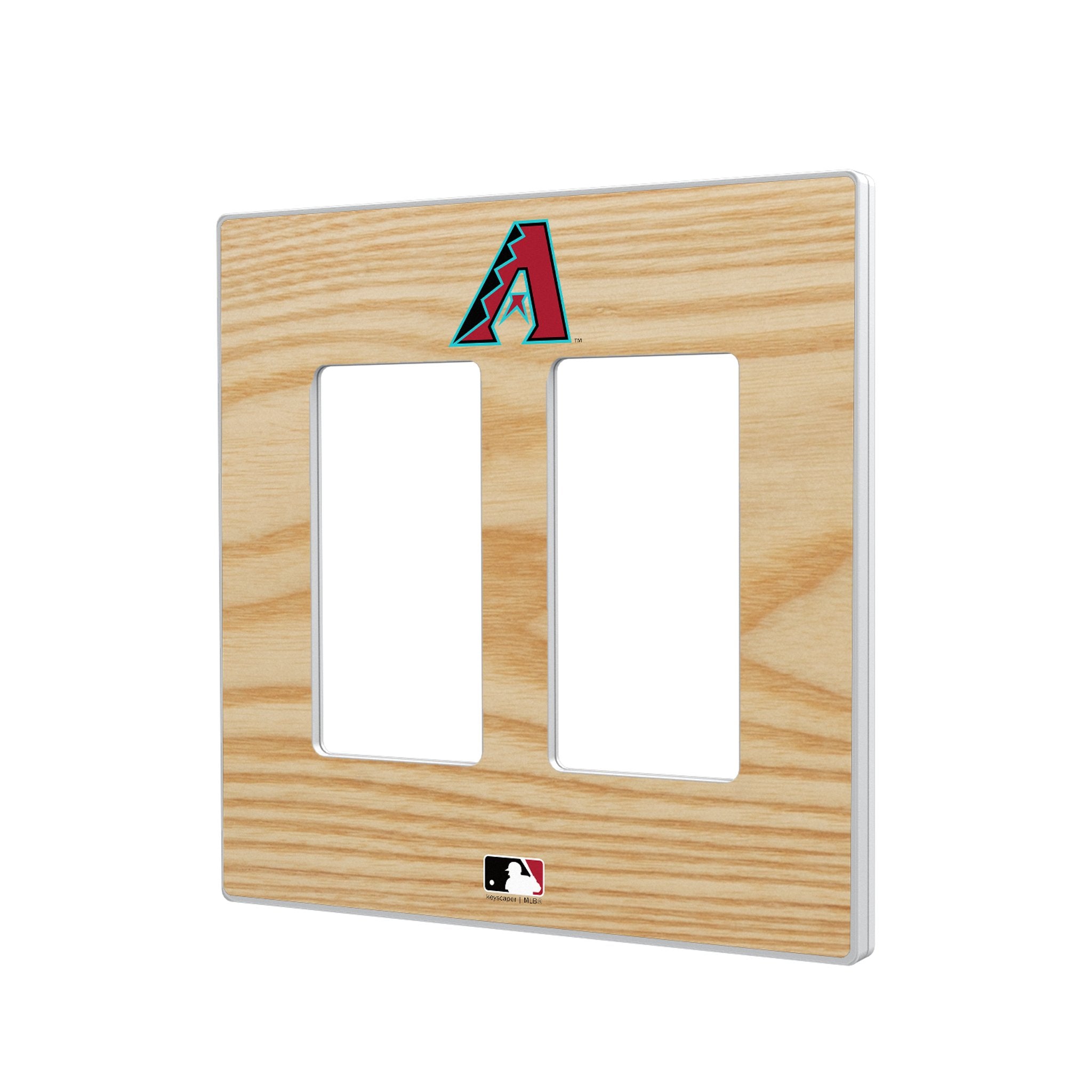 Arizona Diamondbacks Baseball Bat Hidden Screw Light Switch Plate Cover - Team Logo Decor for Bedroom, Man Cave & Sports Fan Gifts