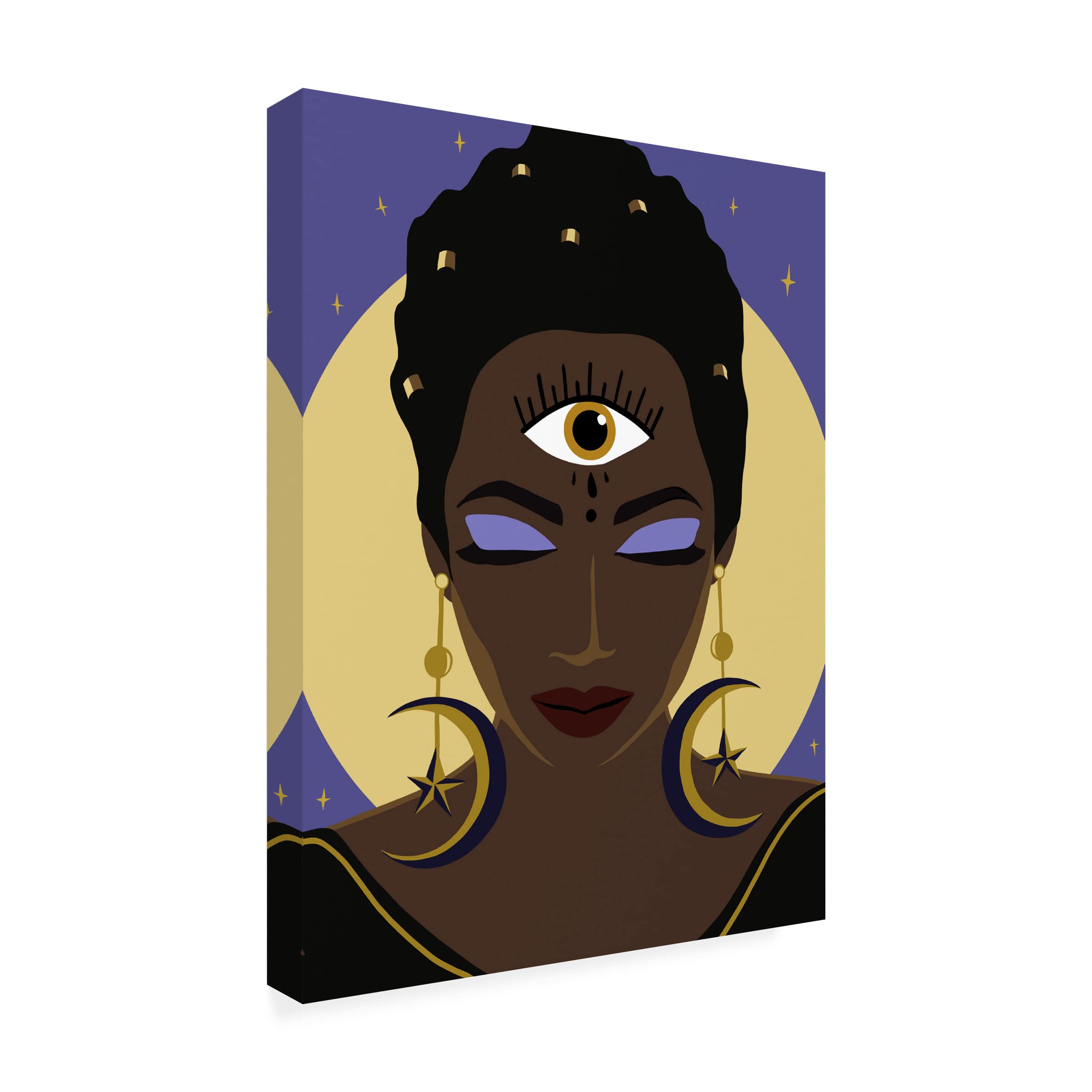 Annie Warren 'Woman's Intuition I' Canvas Wall Art Print - Modern Home Decor for Living Room, Bedroom & Office - Trademark Fine Art Collection