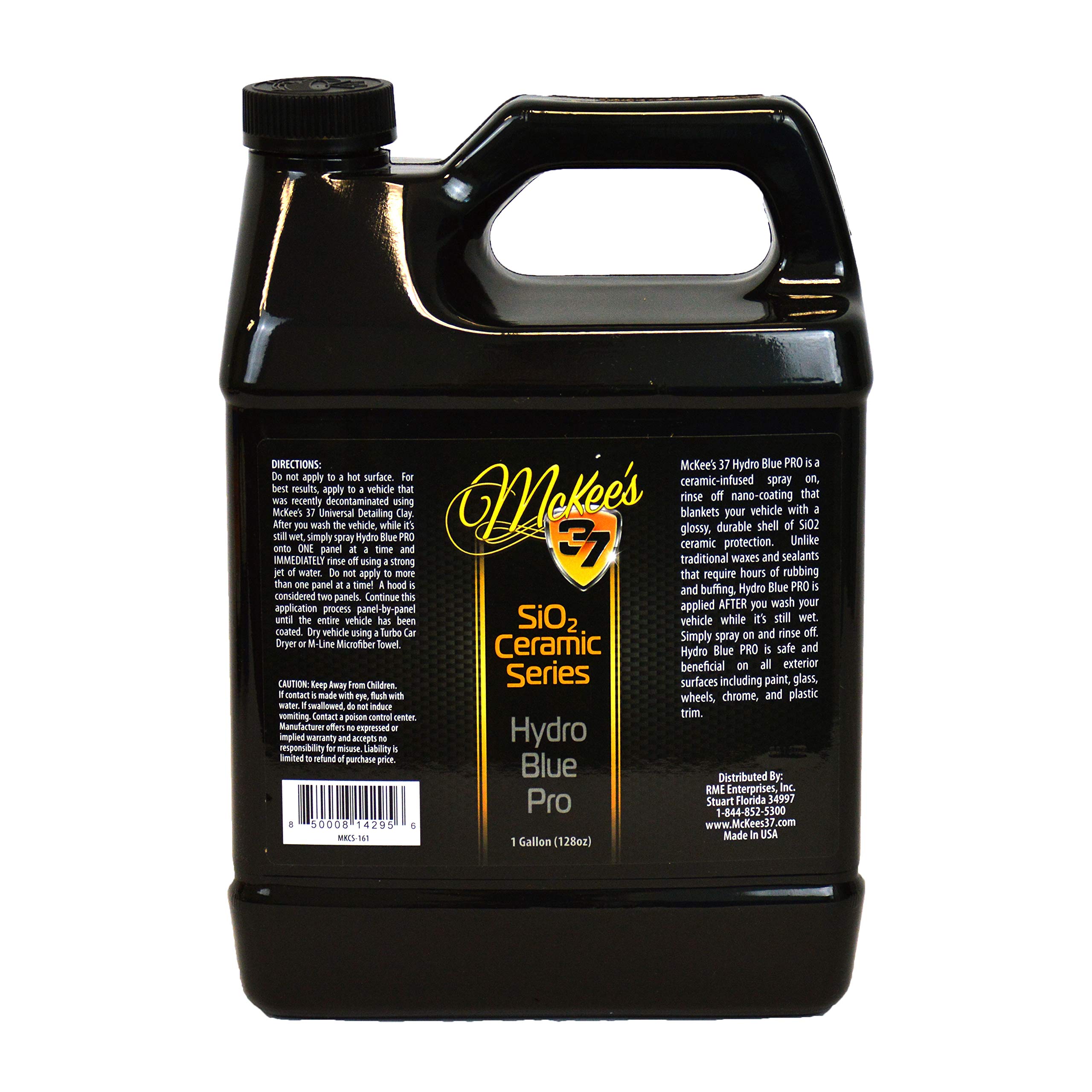 McKee's 37 MKCS-161 Hydro Blue PRO SiO2 Spray & Rinse Ceramic Coating - High Gloss Car Paint Sealant & Top Coat Protector for Long-Lasting Shine | Perfect for Cars, Trucks & Motorcycles