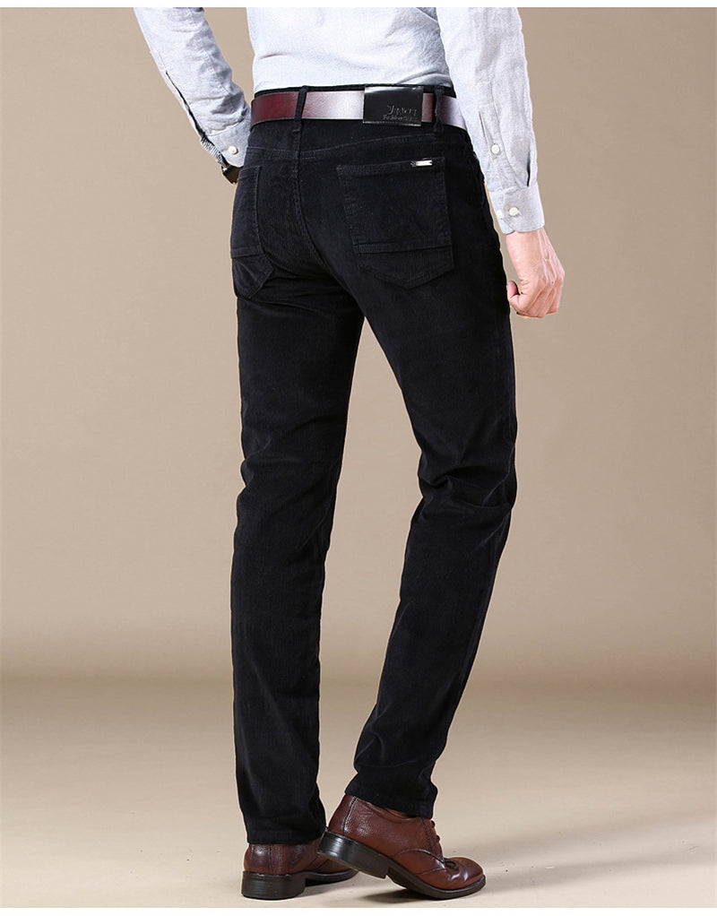 Antonio's Men's Cotton Smart Casual Pants - Comfortable Stretch Dress Pants for Office, Business & Travel | Slim Fit Work Trousers with Wrinkle-Free Fabric