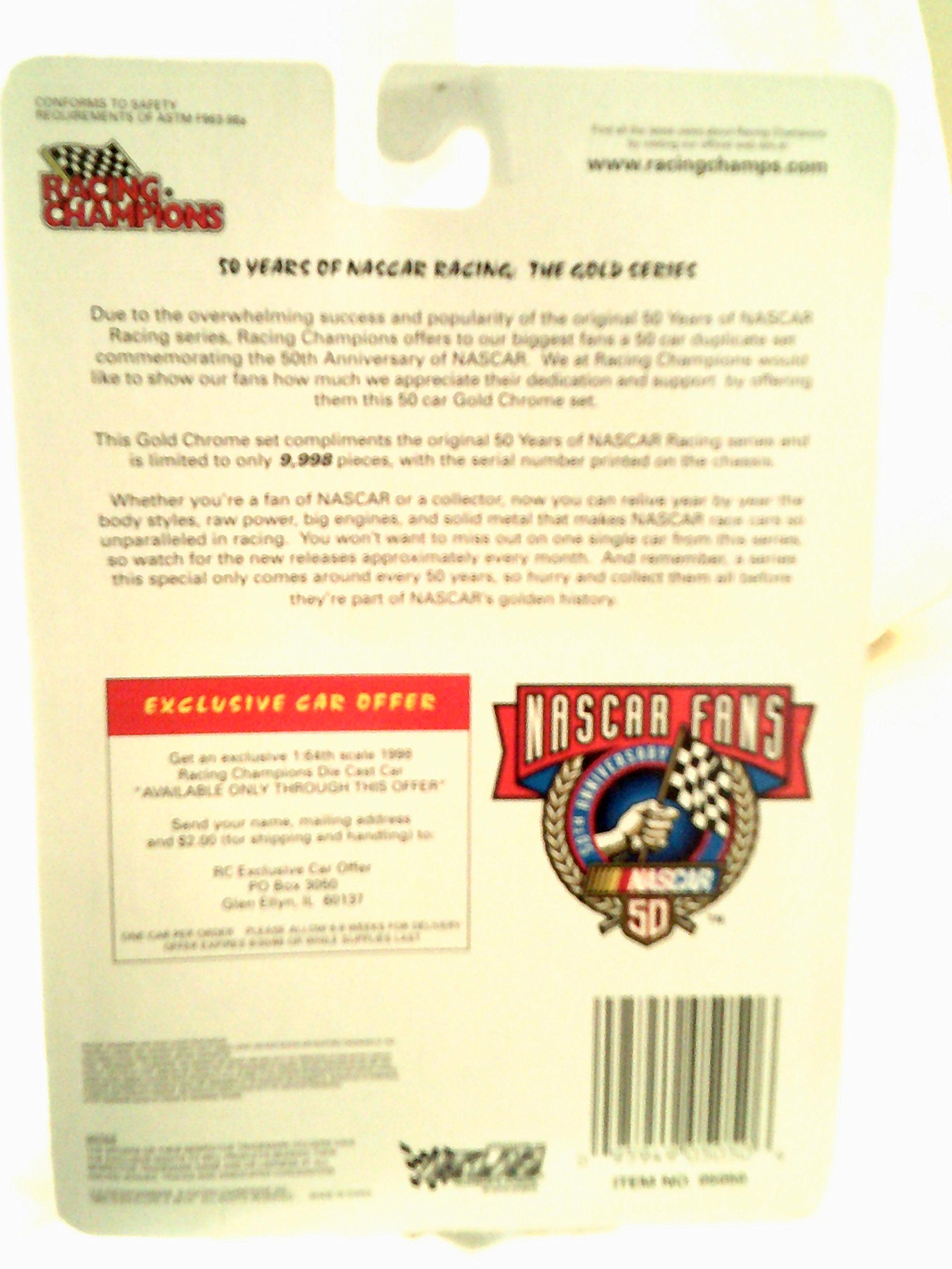 1955 Chevy NASCAR Gold Series #7 Buck Gibson 50th Anniversary Diecast Model Car - Collectible Racing Champions Memorabilia for Fans & Display