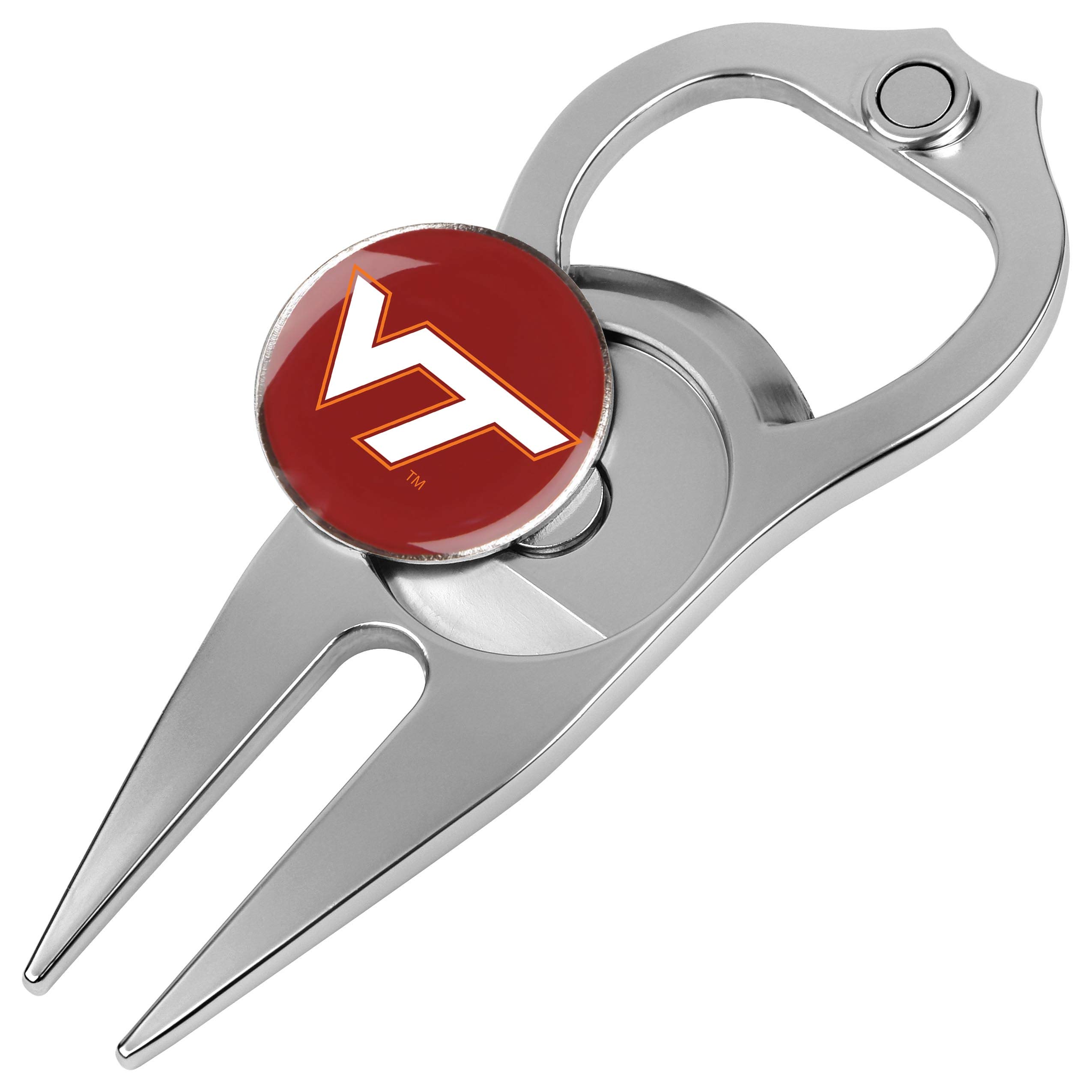 LinksWalker NCAA Unisex Hat Trick Divot Tool - Golf Ball Marker & Repair Tool for Men & Women - Perfect for Golf Courses, Driving Range & Practice Sessions