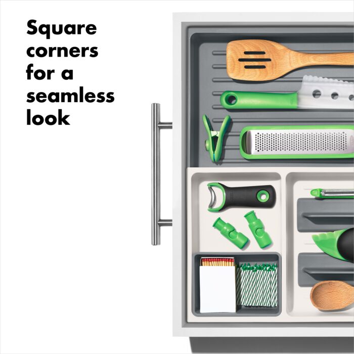Expandable Kitchen Drawer Organizer - Large Space Saving Utensil Tray for Spoons, Forks & Knives - Perfect for Home, Office or Restaurant Organization