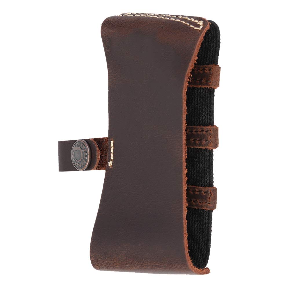 Aramox Universal Leather Motorcycle Boot Protector Cover - Durable Shoe Guard for Riding Safety (Brown) | Perfect for Motorcycle Enthusiasts & Long-Distance Riders
