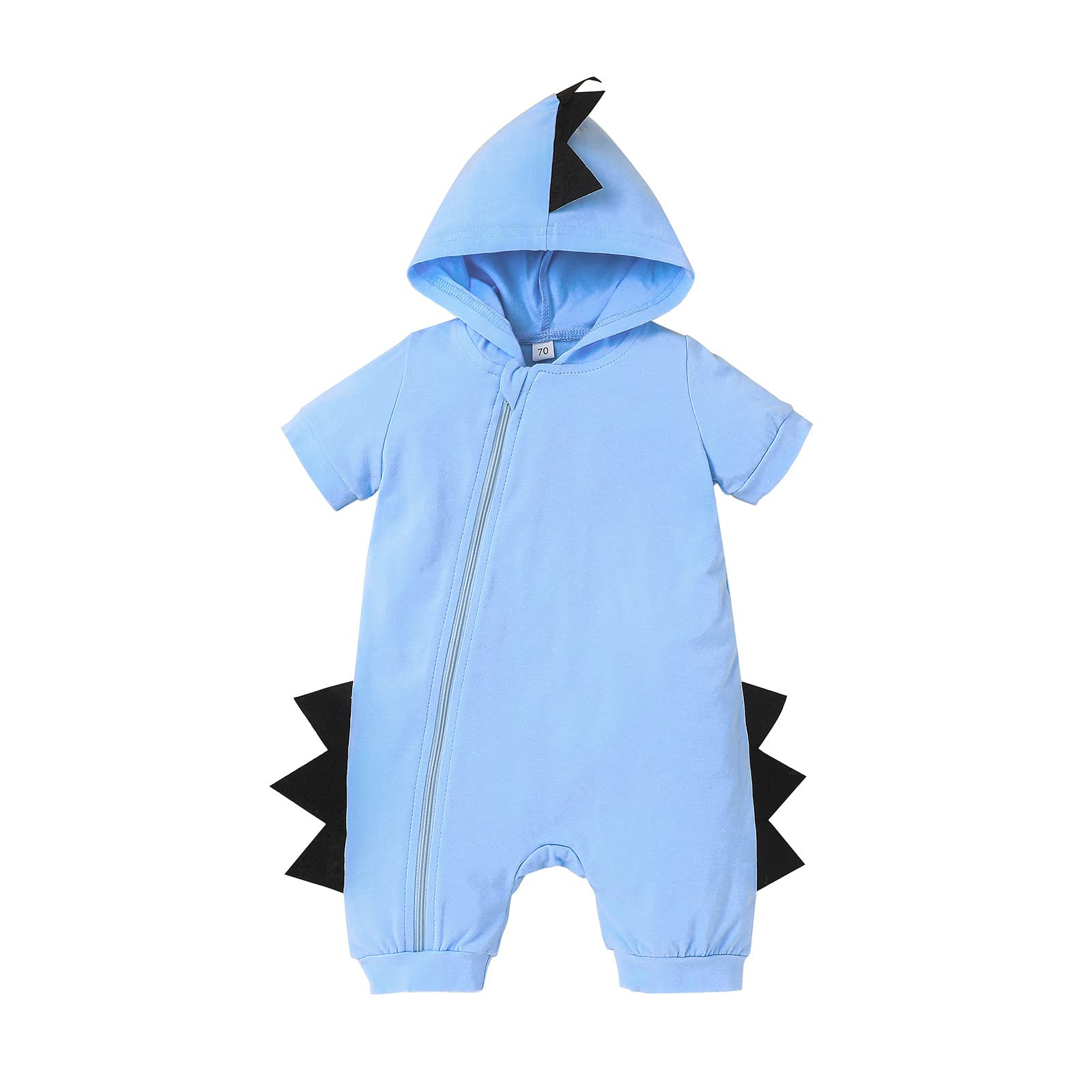 Dinosaur Hooded Romper Jumpsuit for Boys & Girls - Size 5 Baby Playsuit, Toddler Clothes | Perfect for Playtime, Daycare & Family Outings