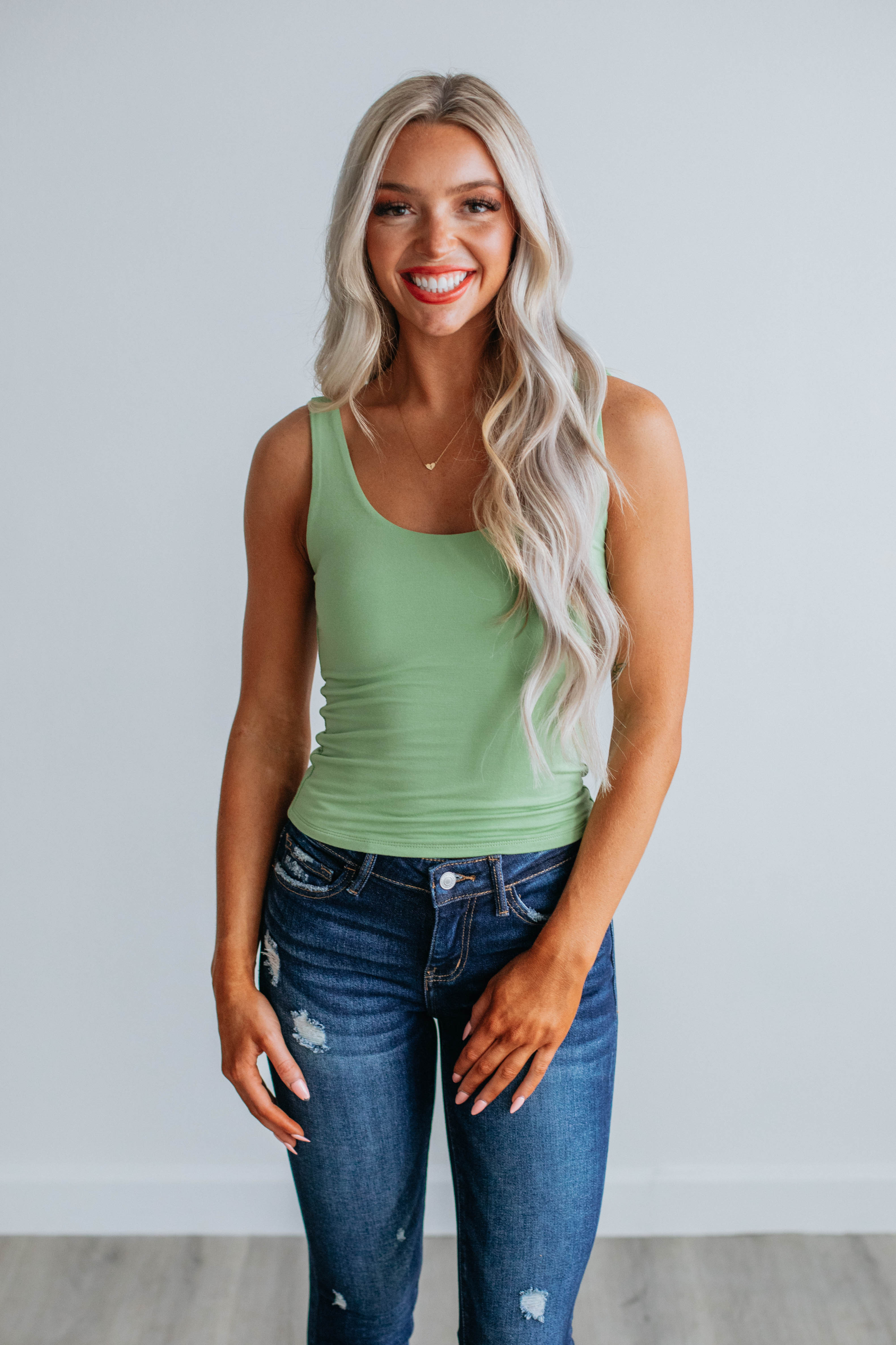 Delta Basic Tank Top for Women - Soft Cotton Comfort Fit Casual Tee - Perfect for Yoga, Running & Everyday Wear