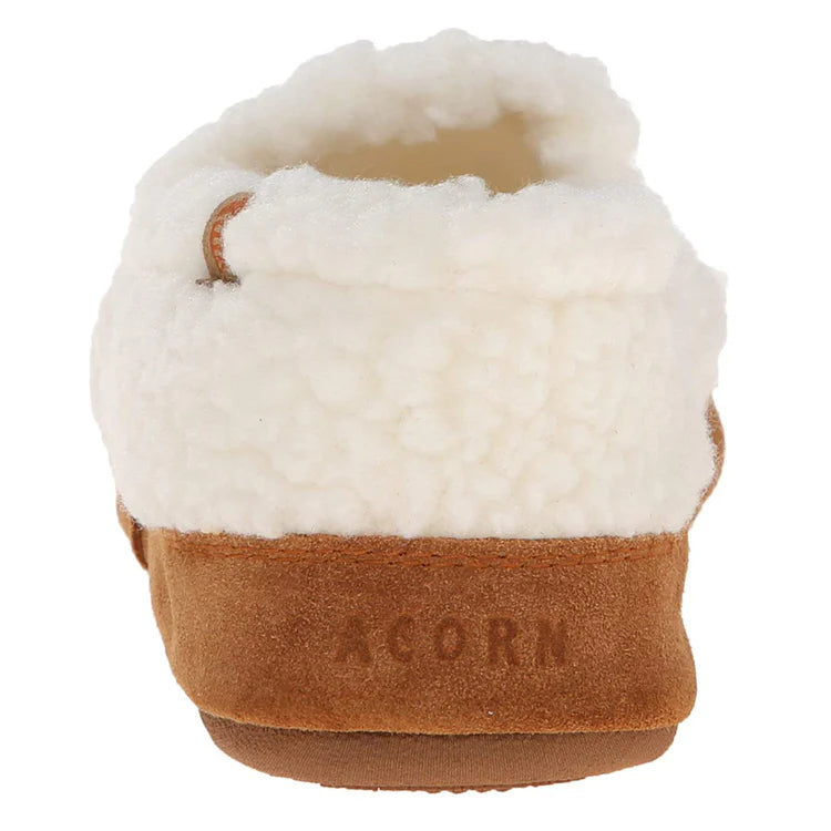 Women's Acorn Moc Slippers with Puff Popcorn Design - Cozy Indoor/Outdoor House Shoes for Winter Comfort & Casual Wear