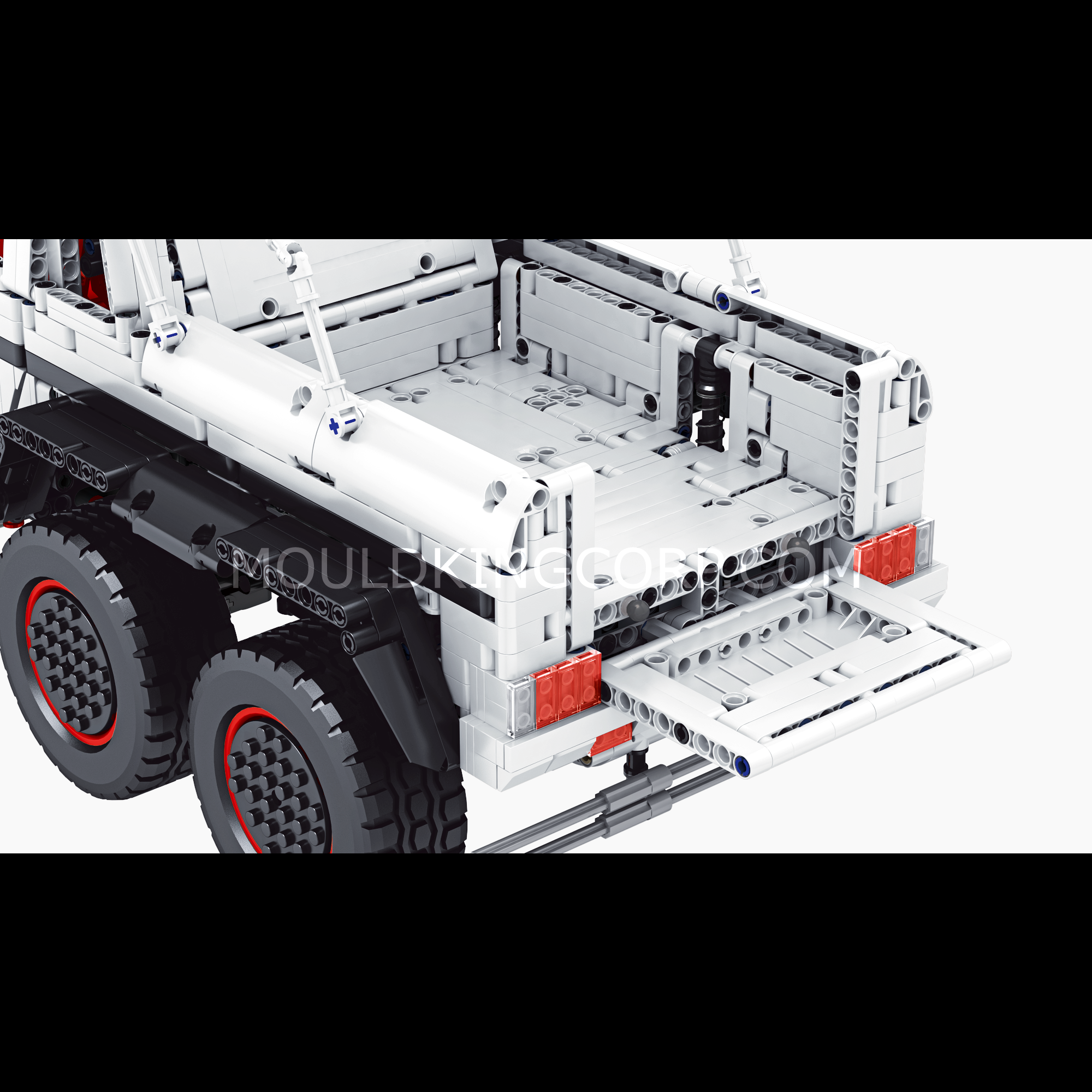 Mould King 13061S Remote Control 6x6 Off-Road Truck Building Kit | 3,825pcs STEM Toy for Adults & Teens | DIY Engineering Project for Home & Office Display