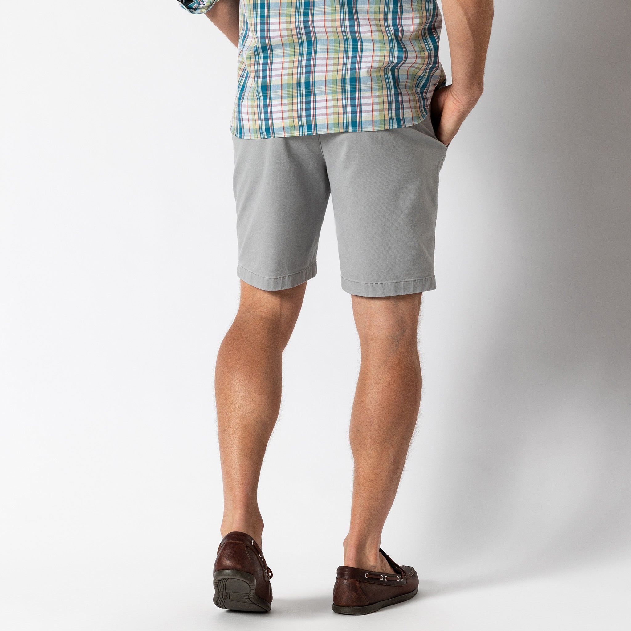 9 Gold School Chino Shorts - Limestone Grey | Comfortable & Stylish Casual Shorts for Men | Perfect for School, Summer Outings & Relaxing