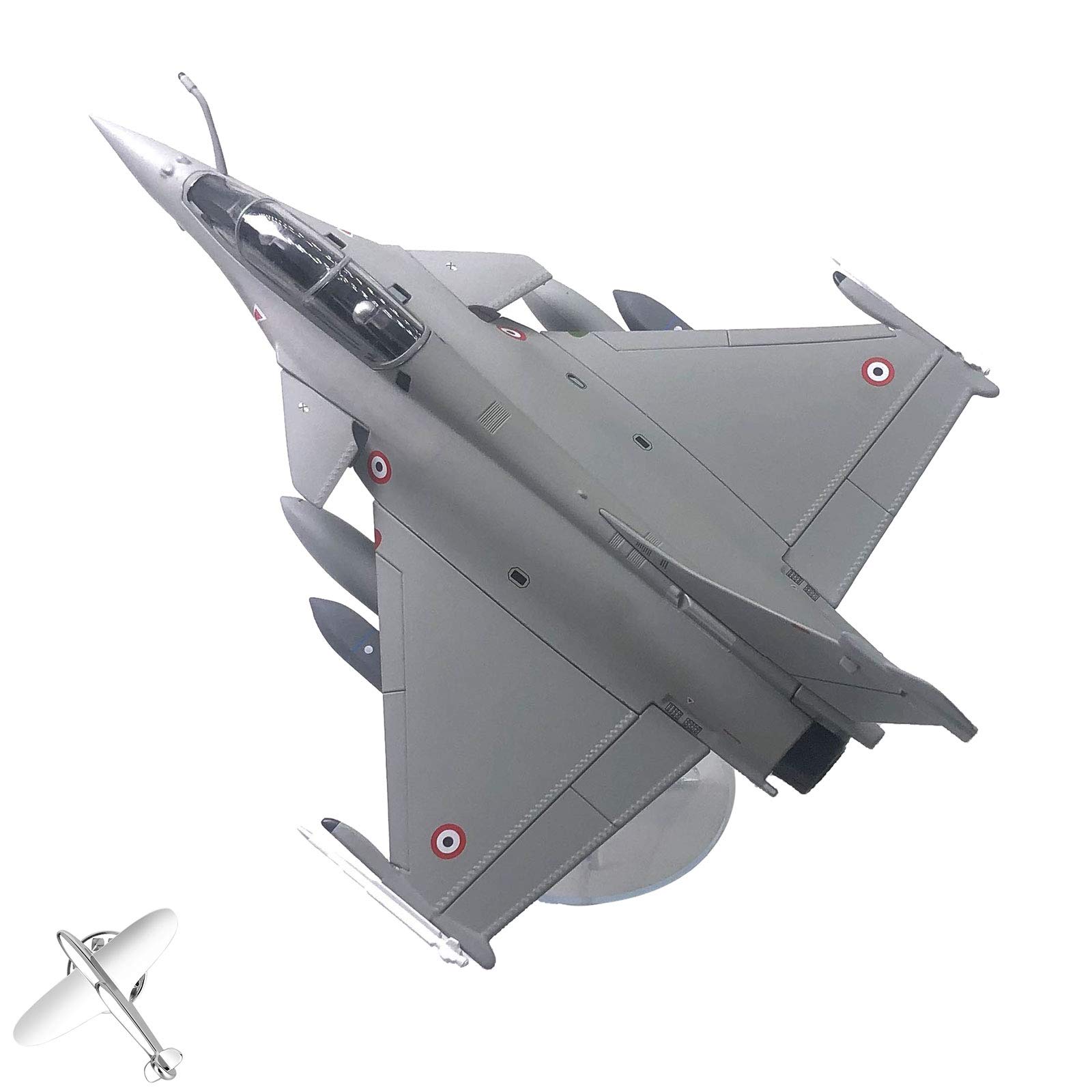 B Baosity 1/72 Scale Diecast Rafale Fighter Jet Model - Collectible Military Aircraft Toy for Adults & Kids - Perfect for Birthday Gifts, Display & Aviation Enthusiasts