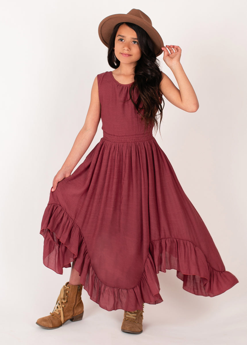 Gemma Dress in Mesa Rose - Flowy Boho Maxi Dress for Women | Perfect for Beach Vacations, Summer Weddings & Casual Outings