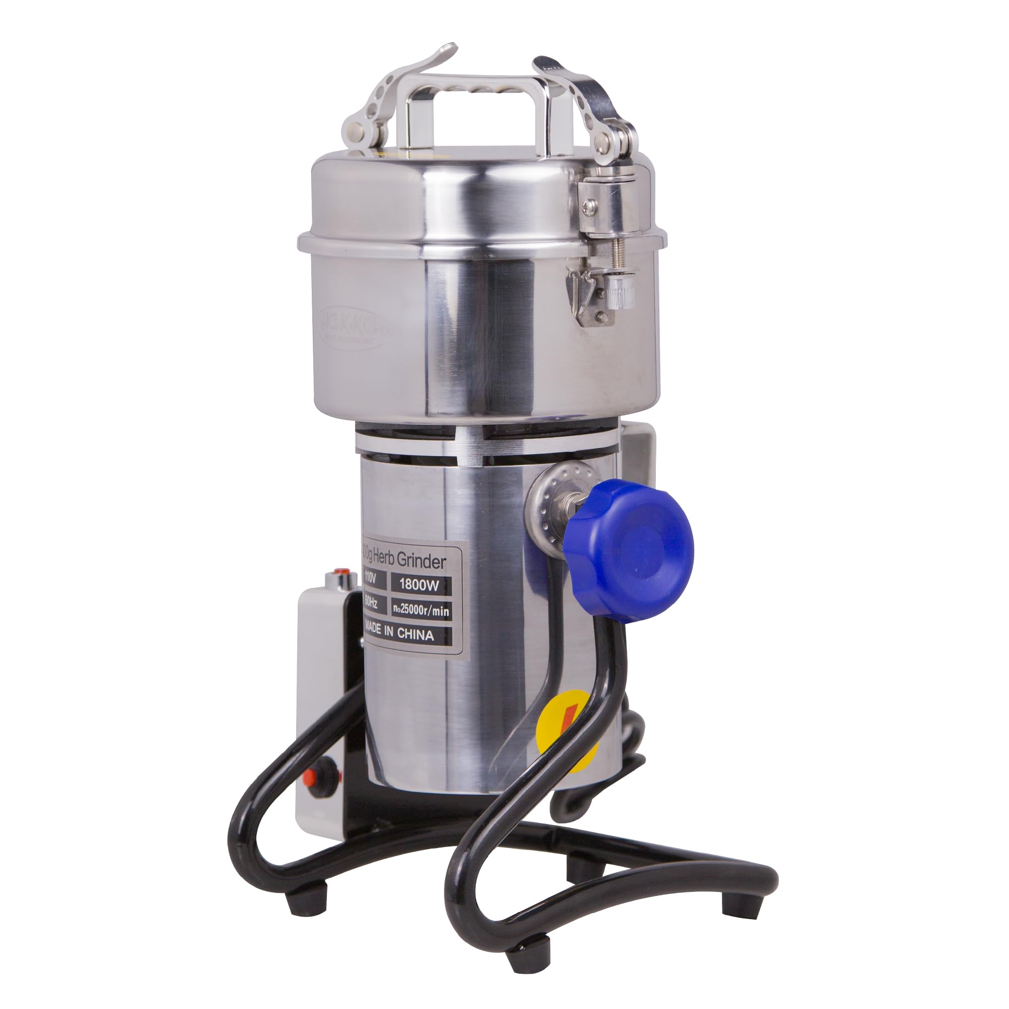 500g Electric Grain Grinder - 2000W High-Speed Stainless Steel Commercial Powder Mill for Coffee Beans, Spices, Herbs & Dry Ingredients | Swing-Type Pulverizer Machine for Home & Commercial Kitchens