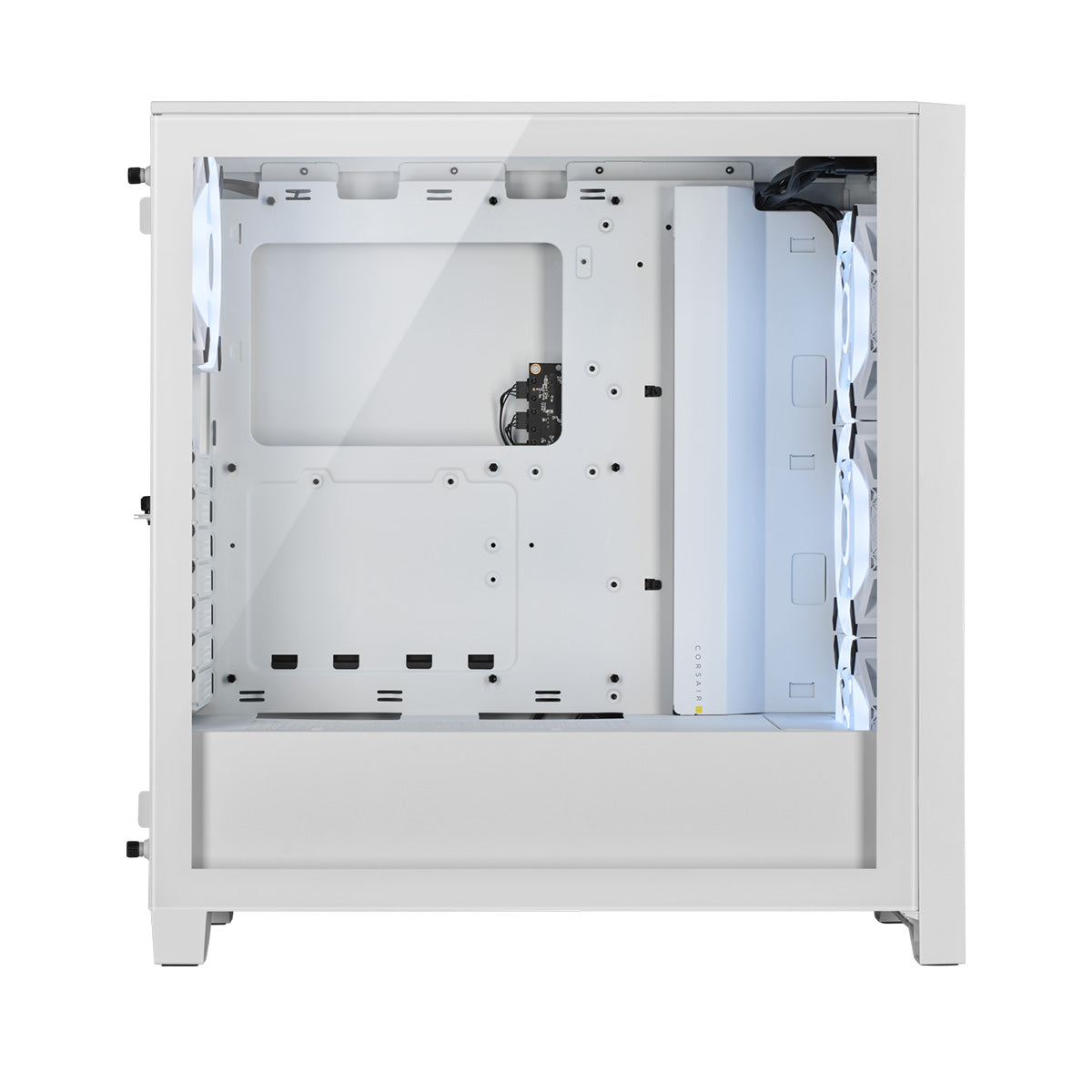 Corsair iCUE 4000D RGB AIRFLOW Mid-Tower PC Case - QL True White Edition with Tempered Glass & High Airflow Design | Perfect for Gaming Rigs & Custom PC Builds