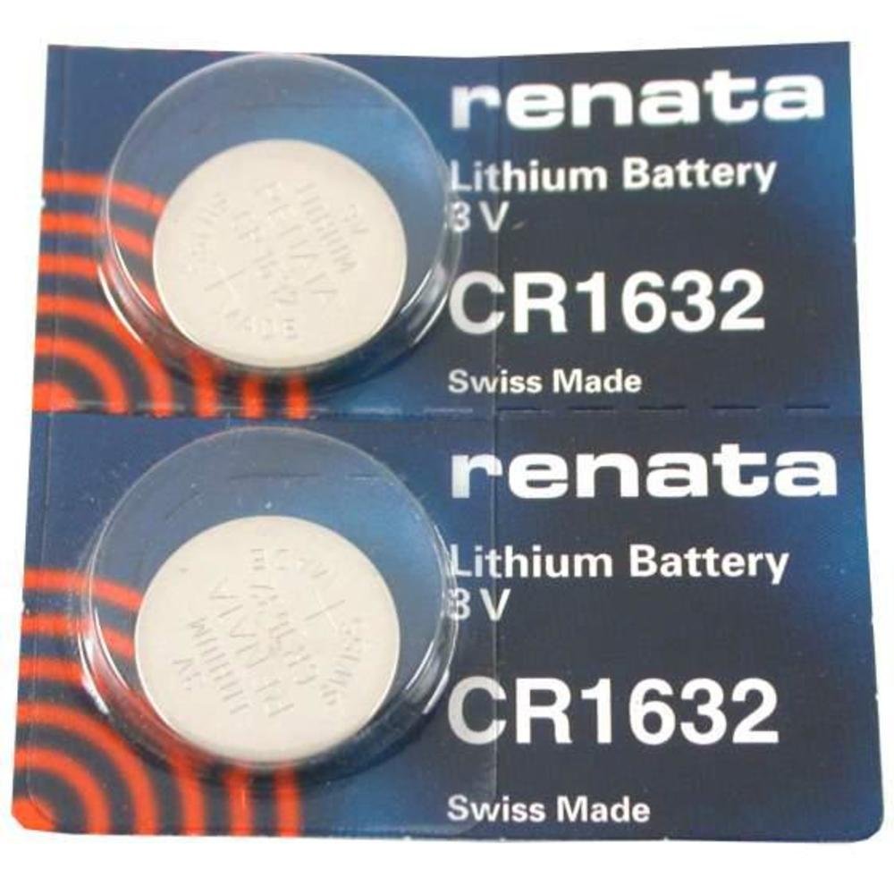 Renata CR1632 Watch Battery - 2 Pack Lithium Coin Cell Battery for Watches, Calculators, and Small Electronics - Long Lasting Power Supply for Timekeeping Devices