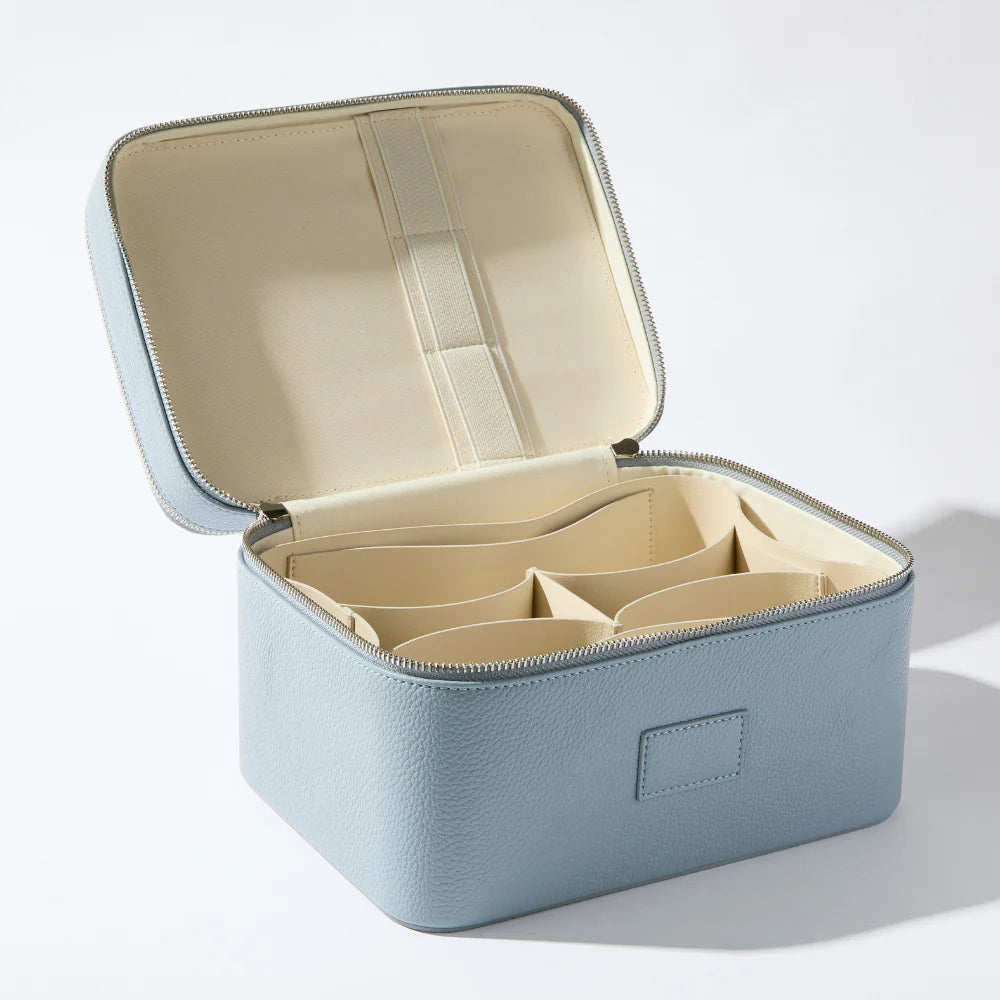 Duo Vanity Case - Travel Makeup Organizer with Mirror, Perfect for Women's Cosmetic Storage & On-the-Go Beauty Essentials | Ideal for Home, Office & Vacation Use