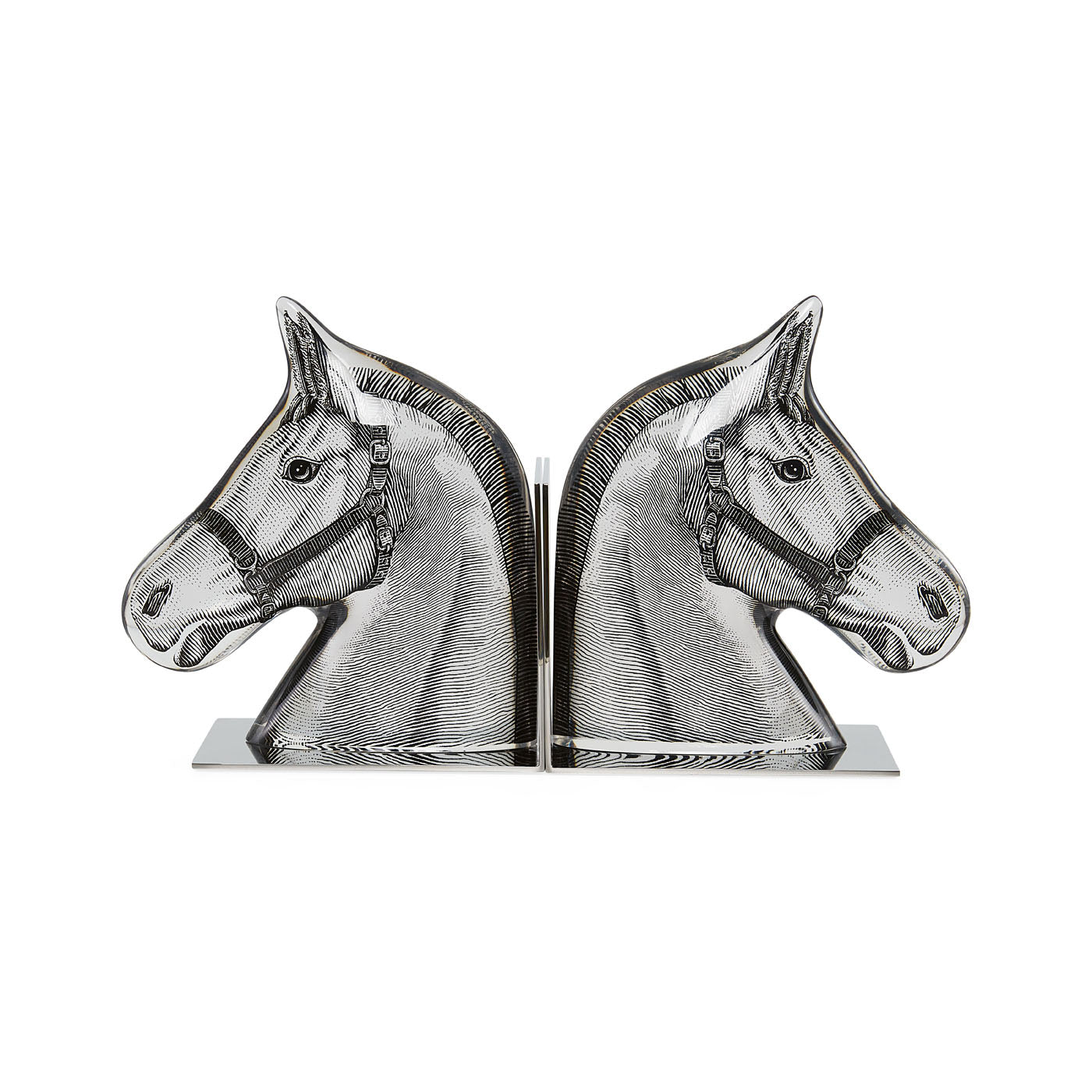 Horse Head Bookends for Shelves - Elegant Bookend Decor for Home Office, Library, and Study Room - Perfect for Organizing Books and Displaying Collectibles