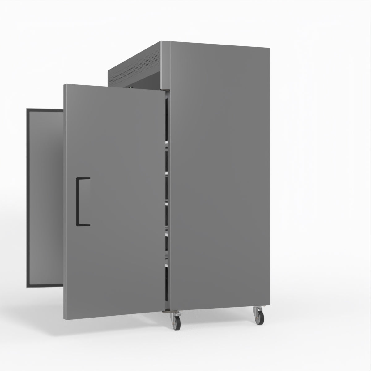 1300L Upright Double Door Stainless Steel Commercial Refrigerator - Perfect for Restaurants, Grocery Stores & Catering Businesses